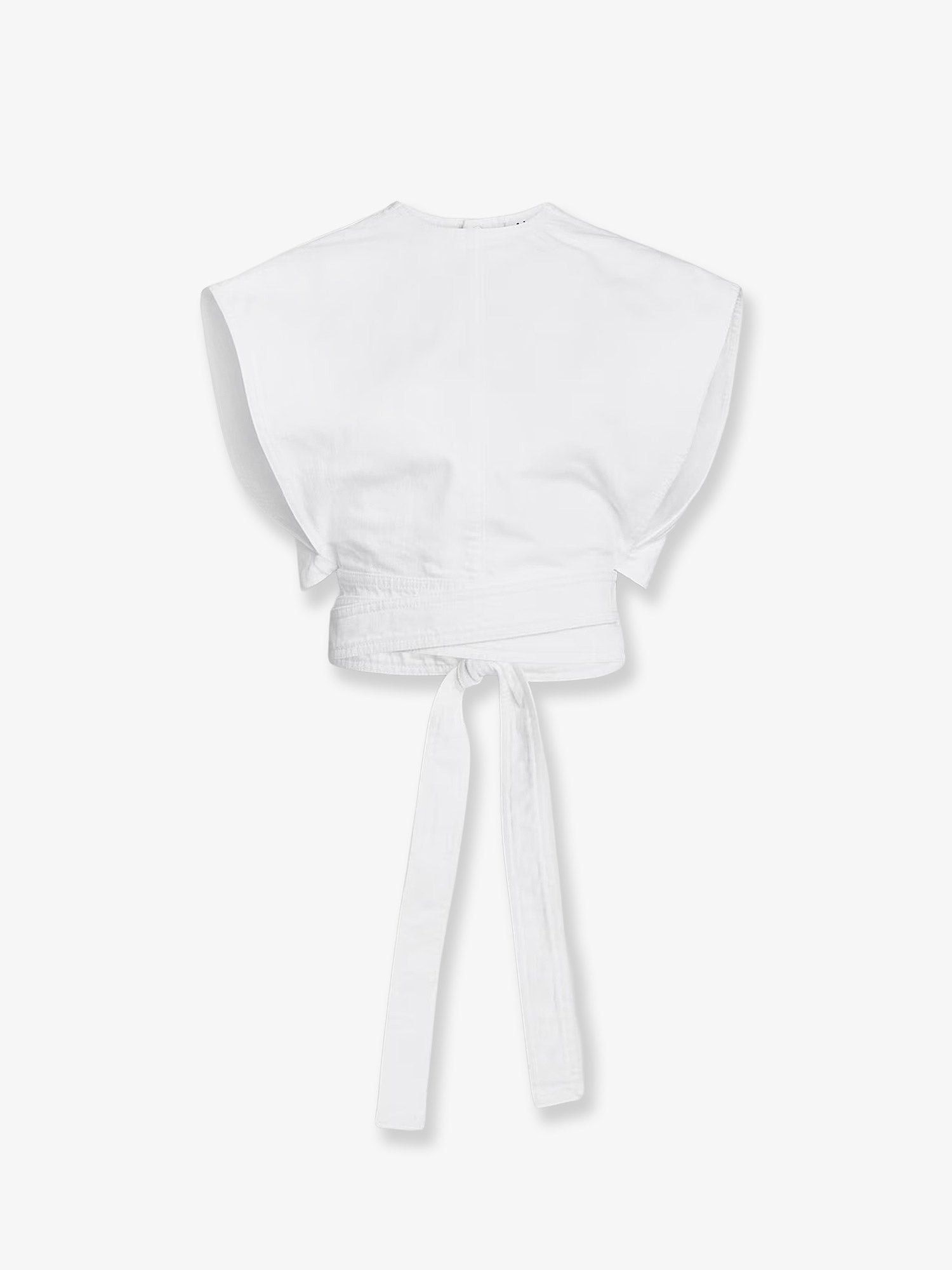 Alaia Cotton Crop Fit Belted Top Size S / US 4 / IT 40 - 1 Thumbnail