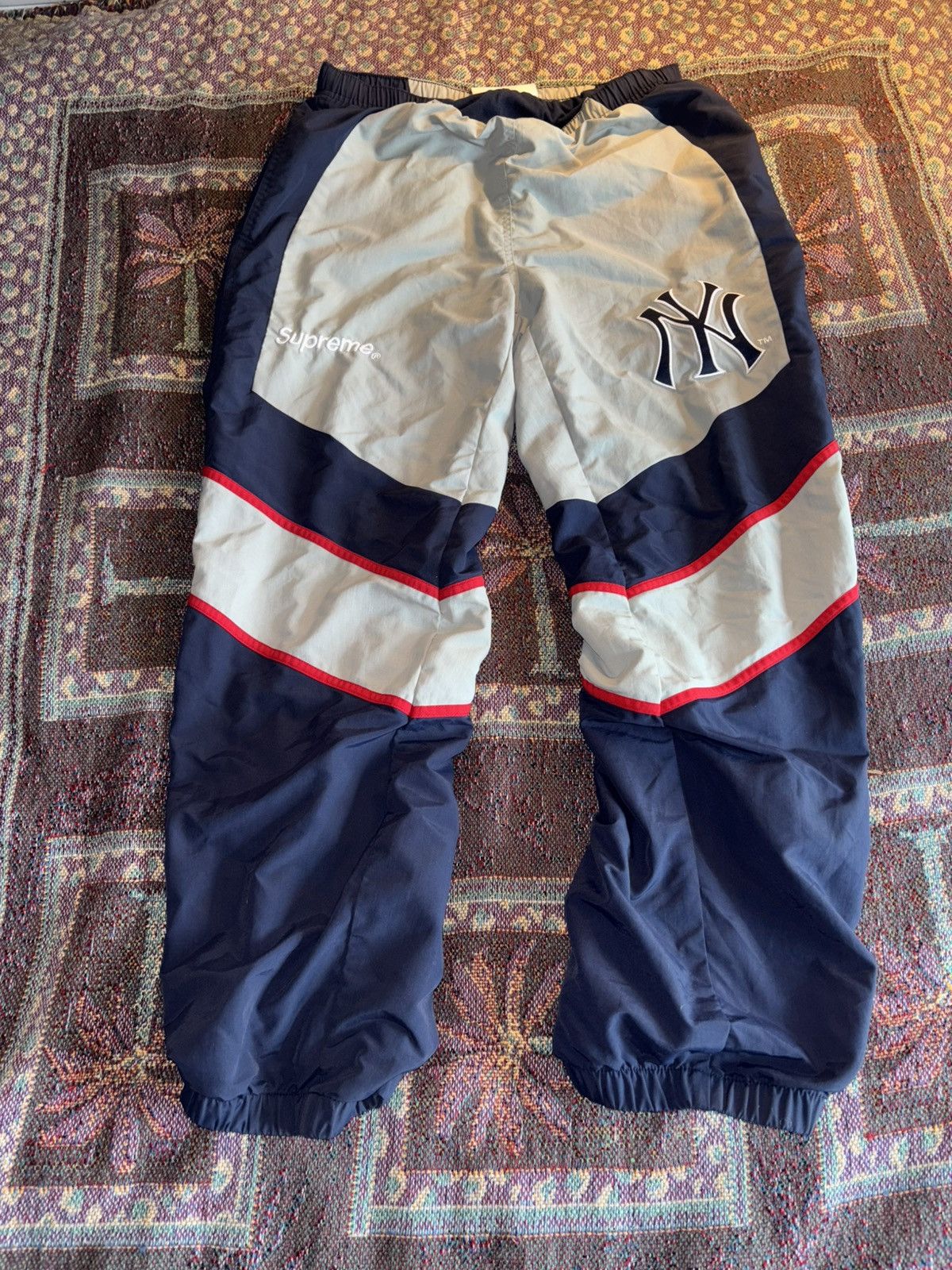 Supreme Supreme X Yankee Track Sweat Pants Size US 29 - 2 Thumbnail