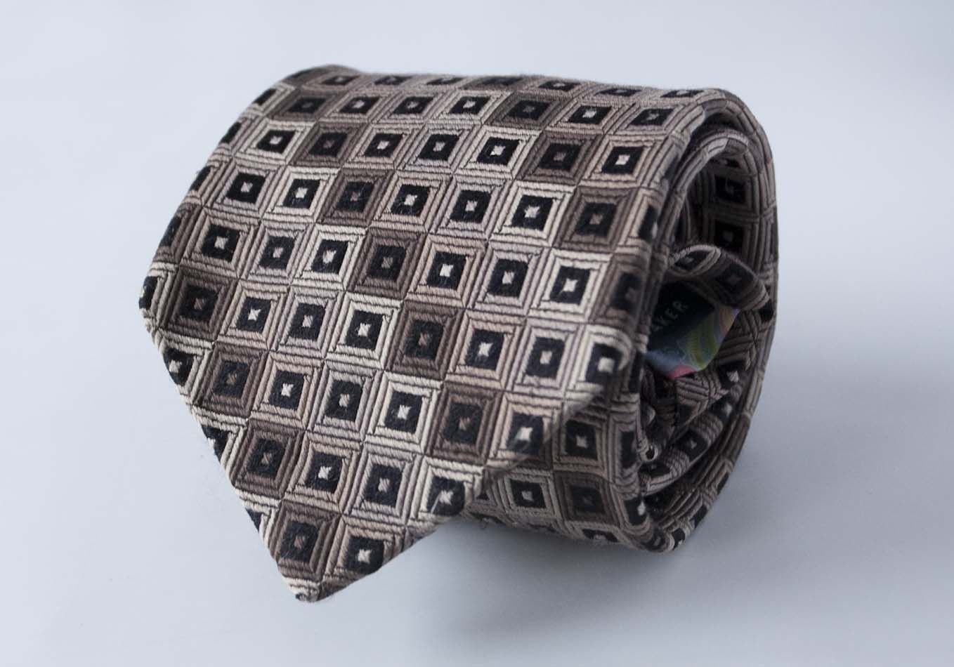 Ted Baker Ted Baker Tie Square Brown 100% Silk Made in USA Size ONE SIZE - 3 Thumbnail