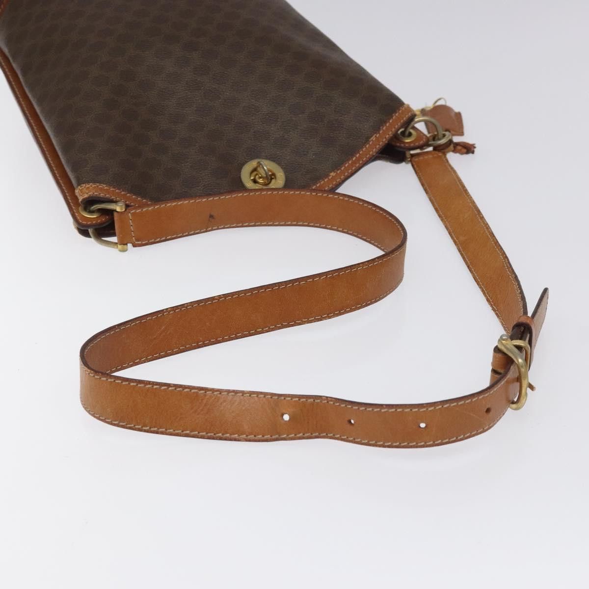 Celine CELINE Macadam Canvas Shoulder Bag Pvc Leather Brown Gold Size ONE SIZE - 7 Thumbnail
