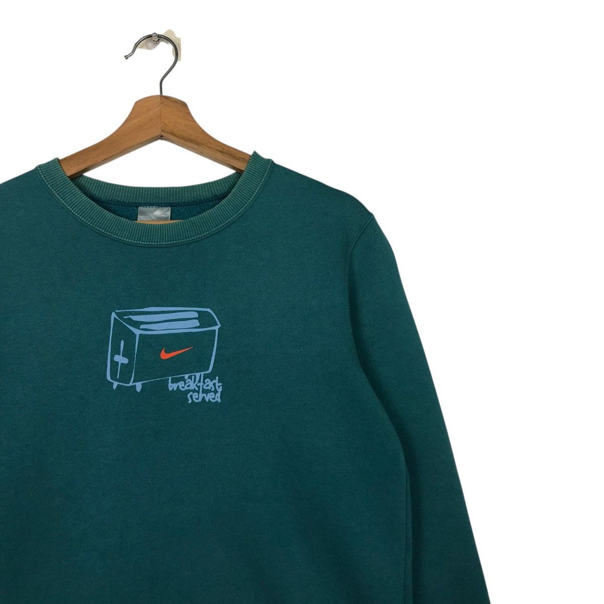 Nike 🔥VINTAGE JUMPER SWEATSHIRT NIKE BIG SWOOSH Size L / US 10 / IT 46 - 8 Thumbnail