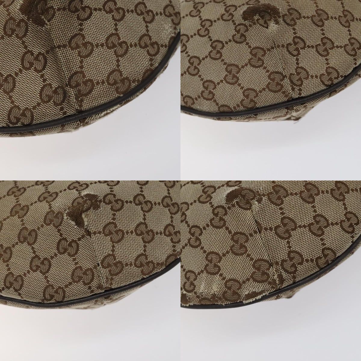 Gucci GUCCI GG Canvas Shoulder Bag Beige Silver Size ONE SIZE - 10 Thumbnail