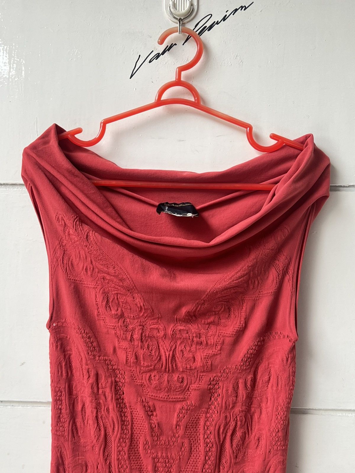 Roberto Cavalli Class Roberto Cavalli Red Midi Dress Size XS / US 0-2 / IT 36-38 - 3 Thumbnail