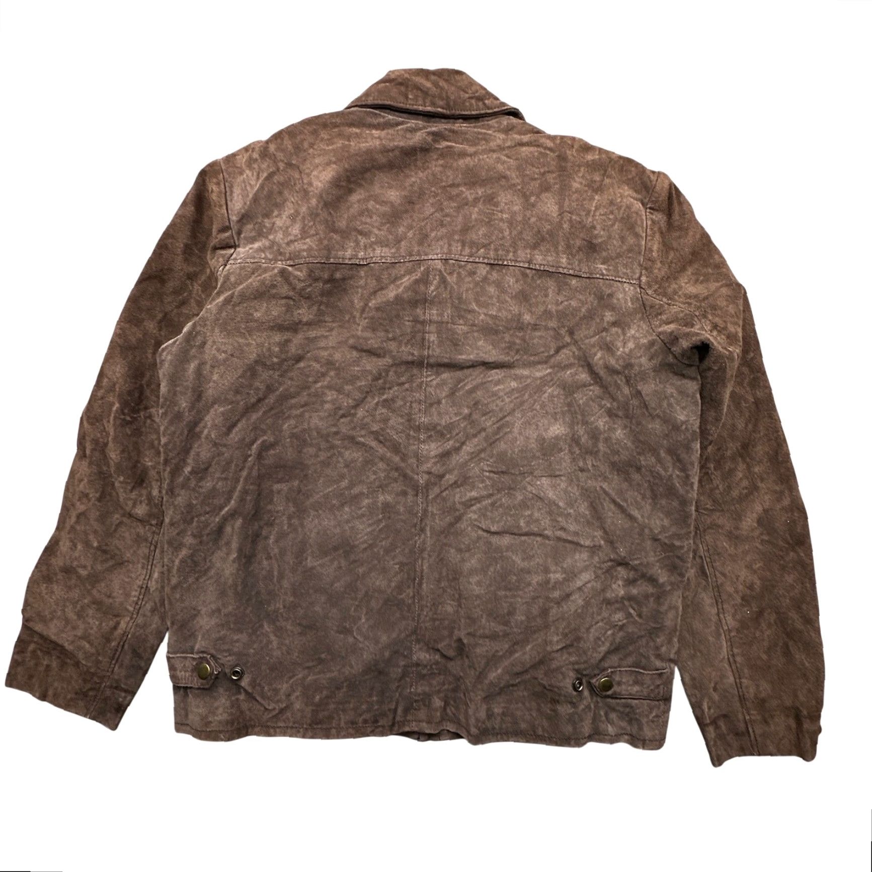Vintage VINTAGE JLC Bomber Jacket Mens Medium Brown Suede Leather Quilt Lined Short 90s Fall Winter Size US M / EU 48-50 / 2 - 2 Thumbnail