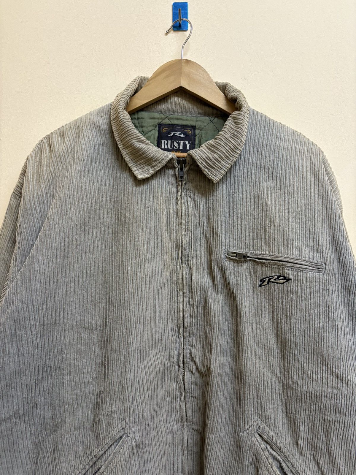 Quiksilver Vintage 90s Rusty Surf Corduroy Jacket Surfing Skateboard Size US L / EU 52-54 / 3 - 2 Thumbnail