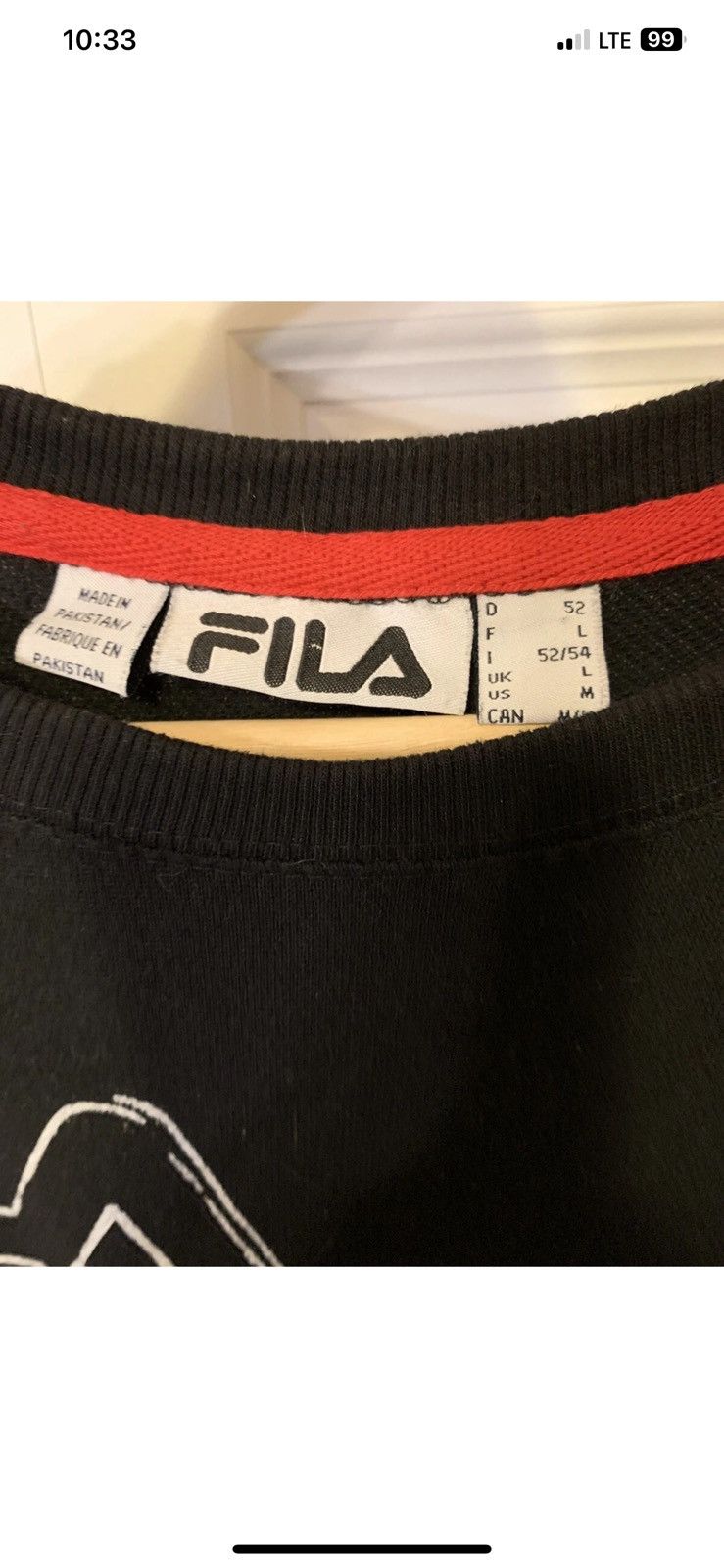 Fila Fila mens Sz M sweatshirt t shirt all over print Size US M / EU 48-50 / 2 - 2 Thumbnail
