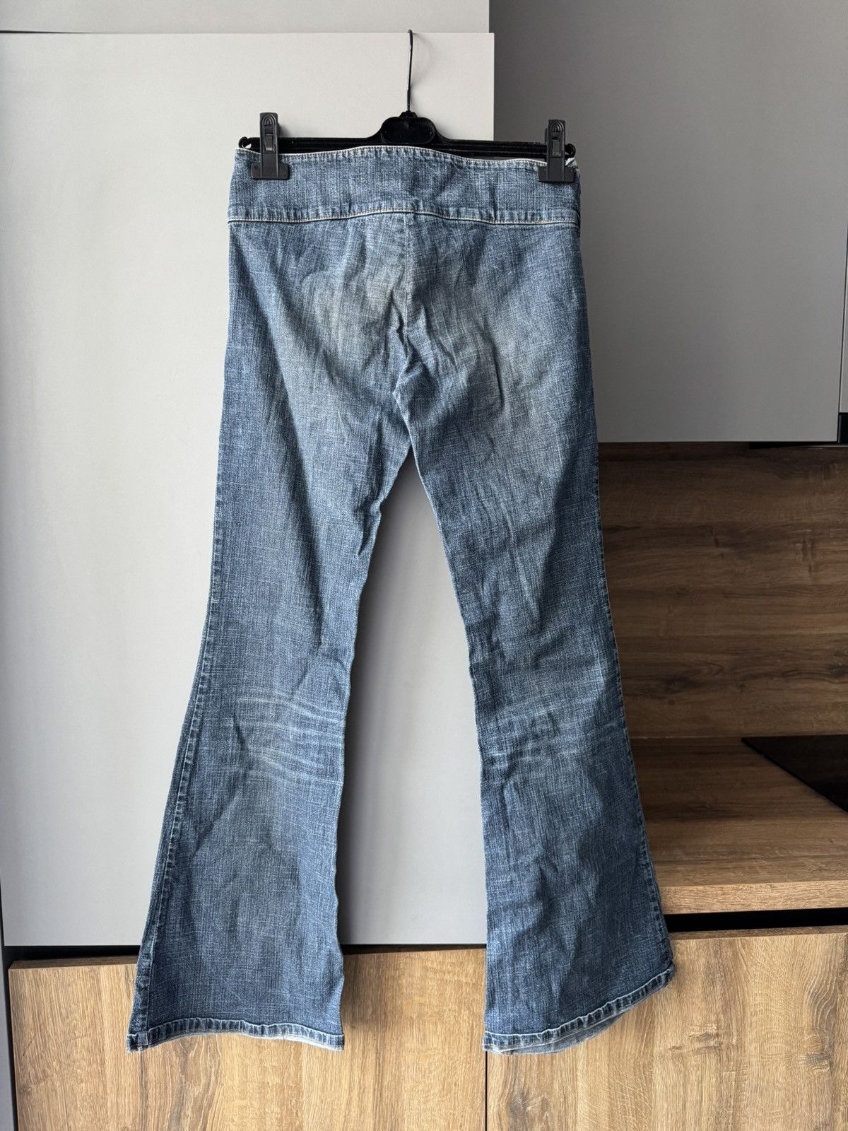 Japanese Brand 🚨Vintage Y2K Miss Sixty Flared Belt Pants Streetwear 90s Size 31" - 7 Thumbnail