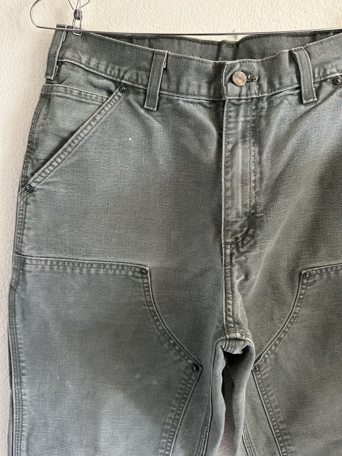 Carhartt (32x30) Vintage Faded Carhartt Double Knee B136 MOS Size US 32 / EU 48 - 4 Thumbnail