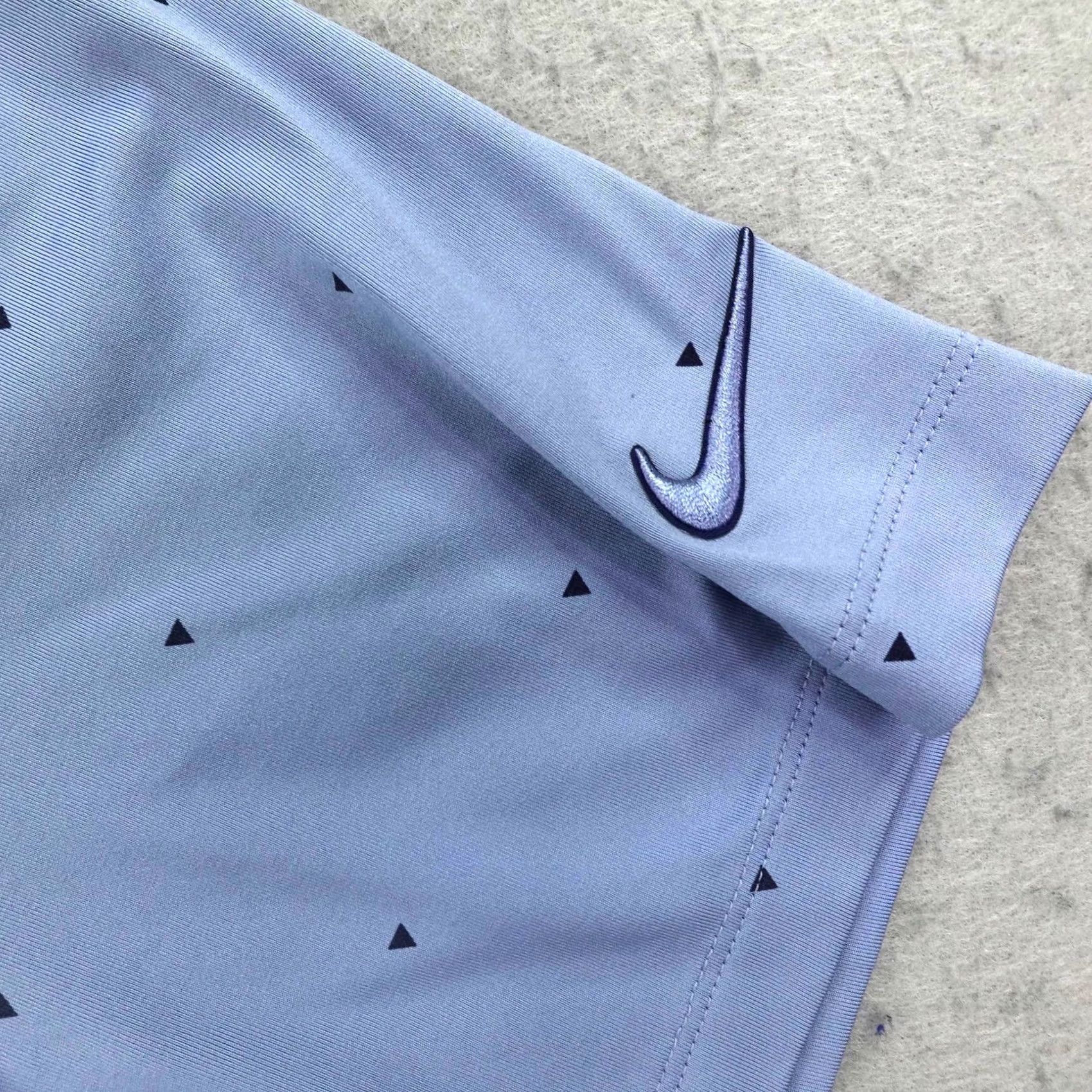 Nike Nike Golf Polo Shirt Mens 2XL Blue Triangle Print Dri FIT Performance Stretch Size US XXL / EU 58 / 5 - 3 Thumbnail