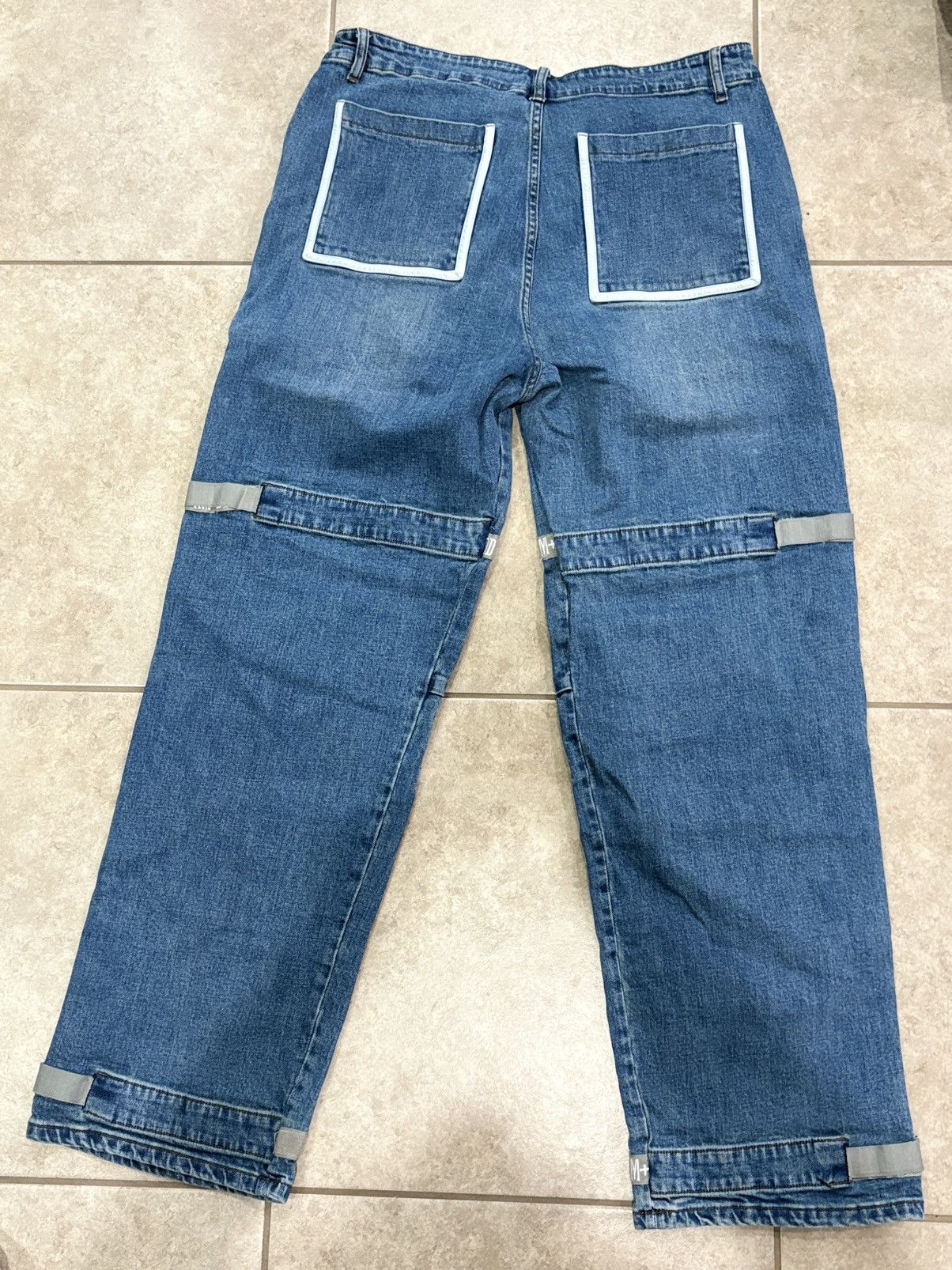 HMDD HAPPY MEMORIES DON'T DIE HMDD 'BLUE' BAGGY JEANS Size US 36 / EU 52 - 2 Thumbnail