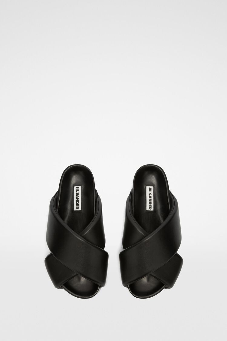 Jil Sander o1w1db10825 Padded Slides in Black Size US 11 / EU 44 - 5 Thumbnail