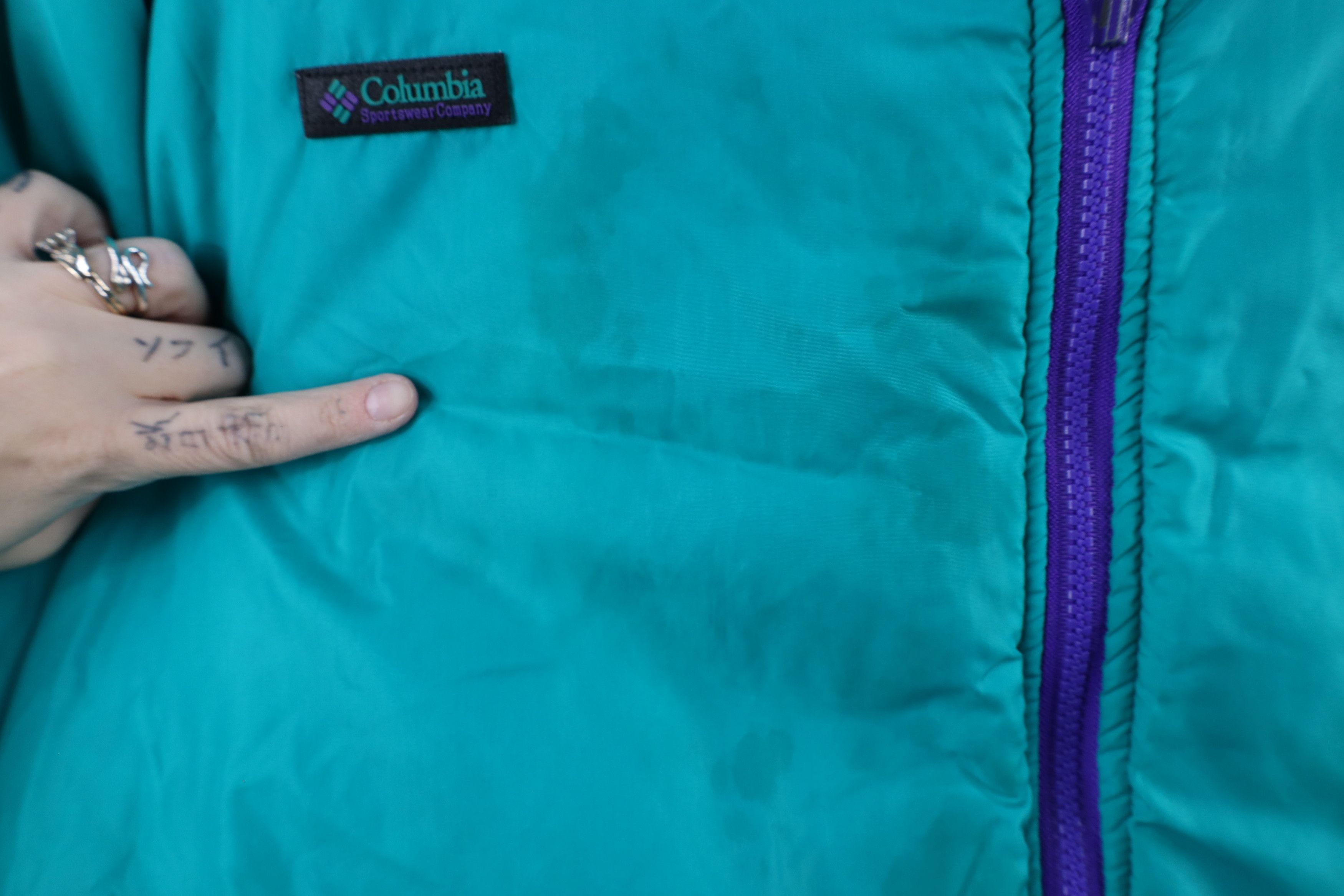 Columbia × Vintage Vintage 90s Columbia Reversible Full Zip Bomber Jacket Size US XXL / EU 58 / 5 - 5 Thumbnail