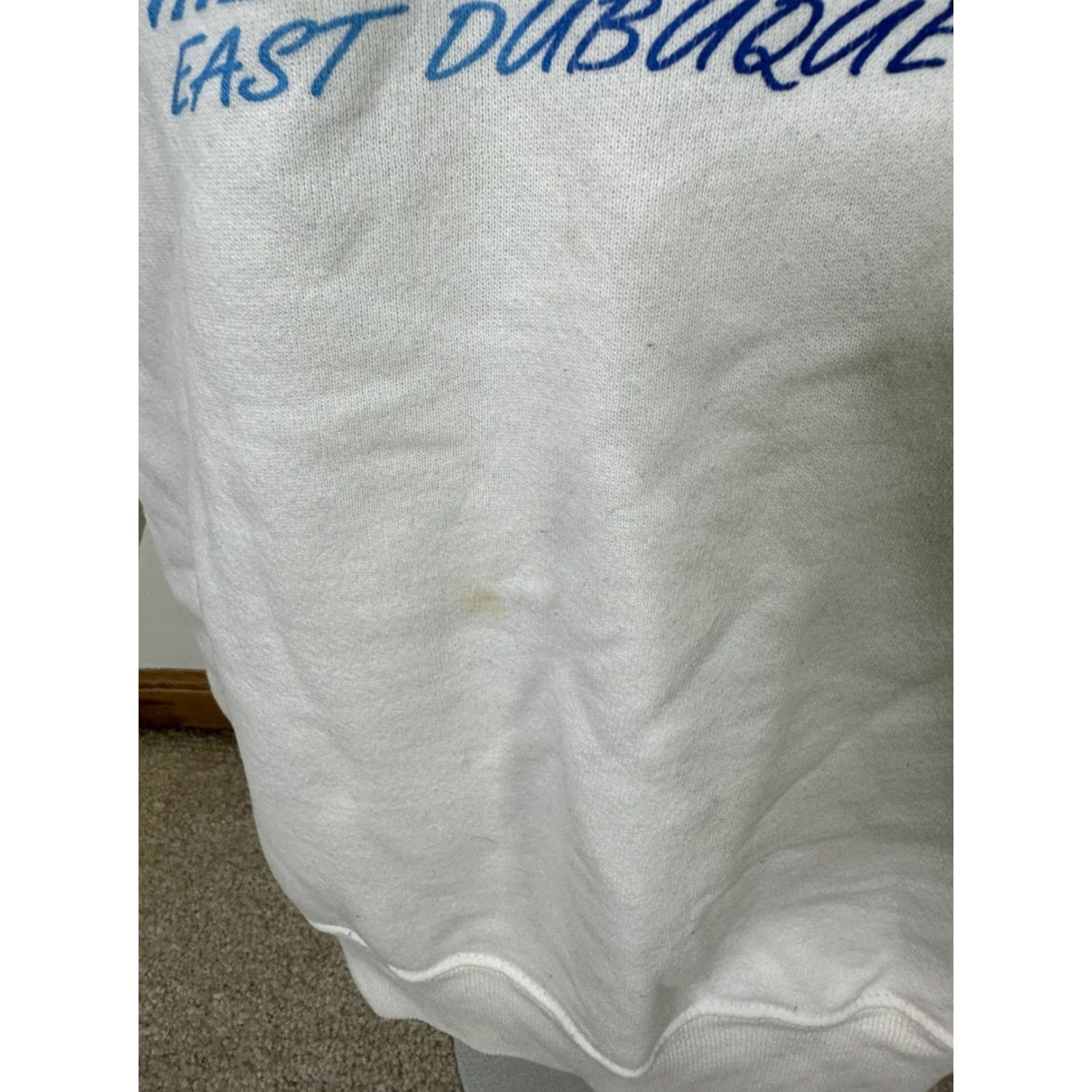 Hanes VINTAGE Hanes Crewneck Raglan White East Dubuque Warriors Unisex L USA 1980s Sweatshirt Mens Size US L / EU 52-54 / 3 - 4 Thumbnail