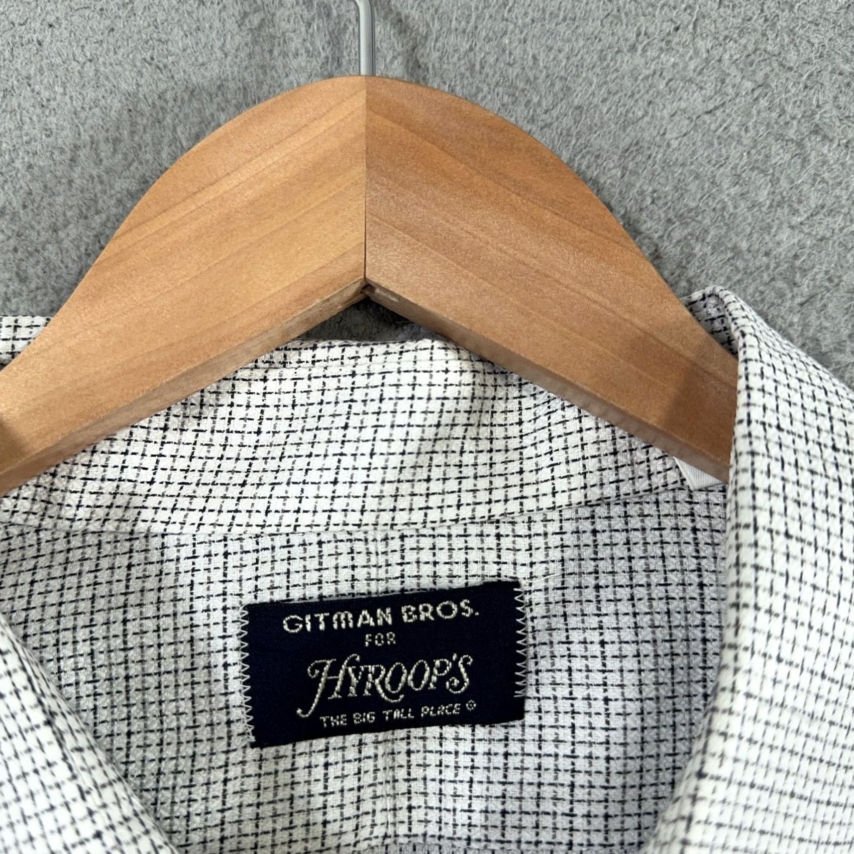 Vintage Vintage Gitman Bros Shirt Mens 18.5 34/35 White Grid 90s Boxy Fit Check Big Tall Size US XXL / EU 58 / 5 - 4 Thumbnail