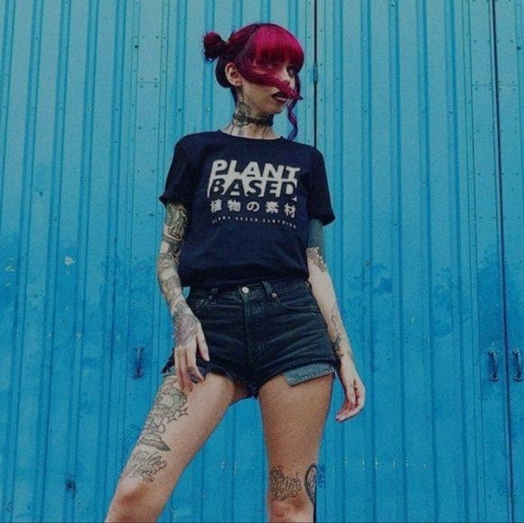 Other Plant Based Kanji Tee - Black T-Shirt - Plant Faced - M Size US M / EU 48-50 / 2 - 1 Thumbnail