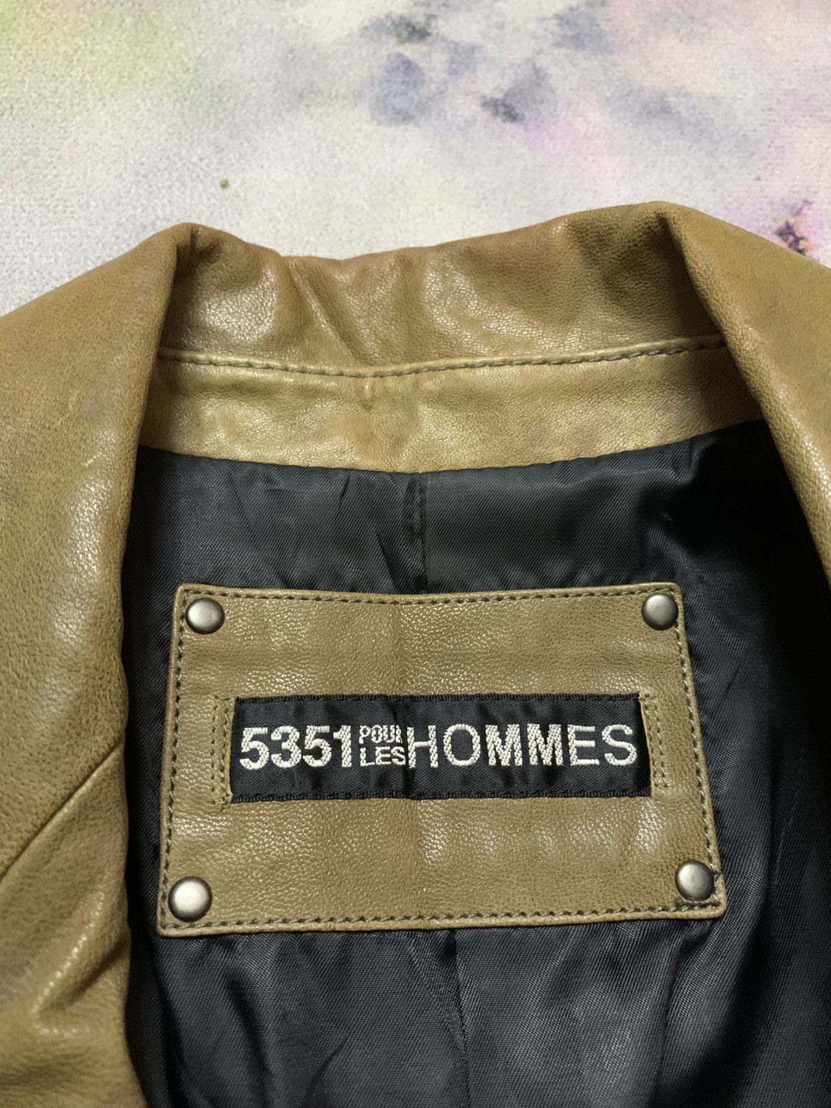 5351 POUR LES HOMMES Double Collar Punk Apocalypse Leather 14th Addiction Lgb Size US S / EU 44-46 / 1 - 8 Thumbnail