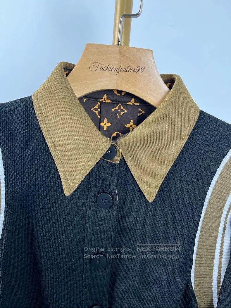 Louis Vuitton LV Black Logo Print Collar Jacket S. Size US S / EU 44-46 / 1 - 3 Thumbnail