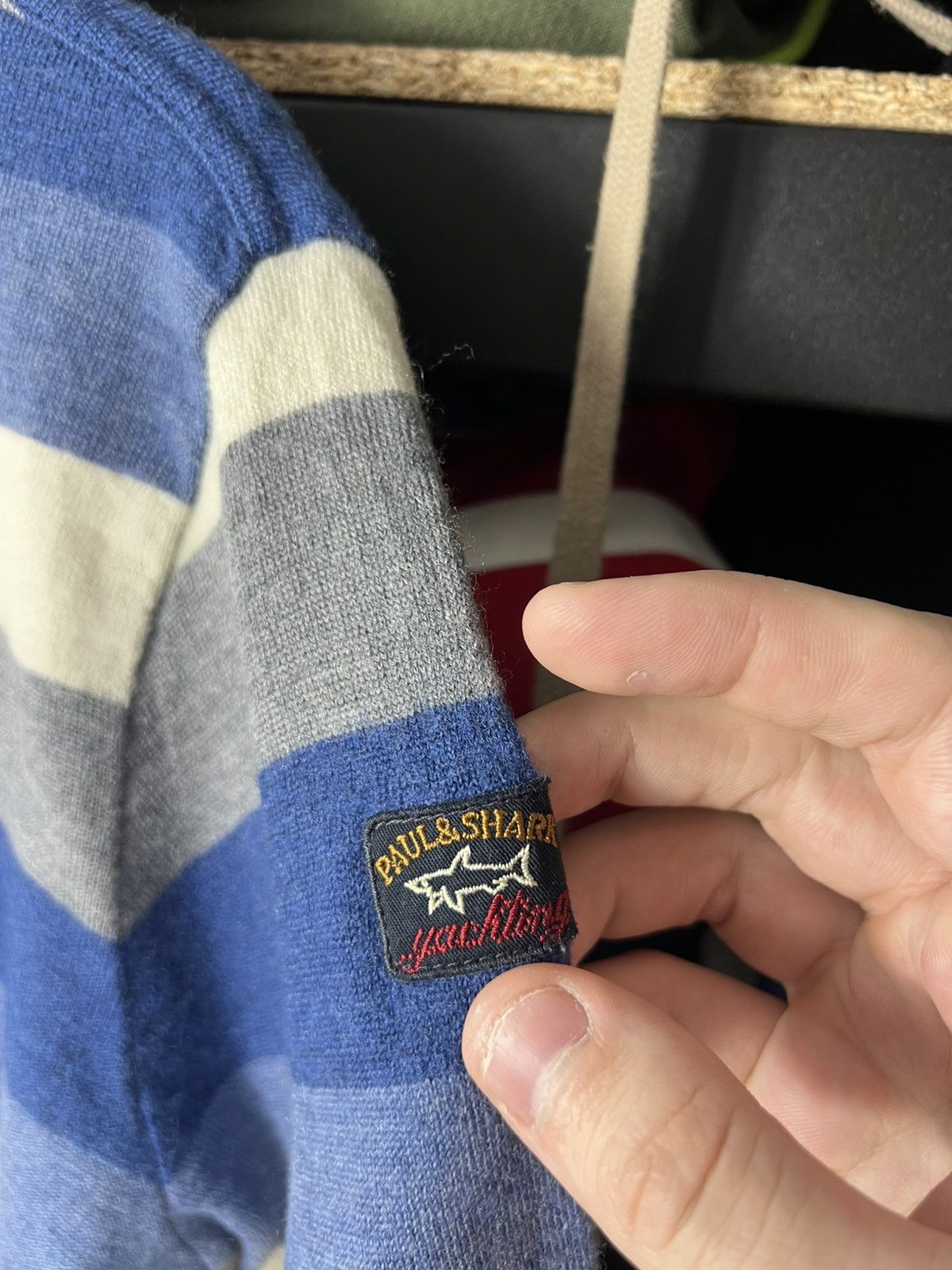 Paul & Shark Paul & Shark Yachting Wool Striped Sweater Blue Grey Size XL Size US XL / EU 56 / 4 - 4 Thumbnail