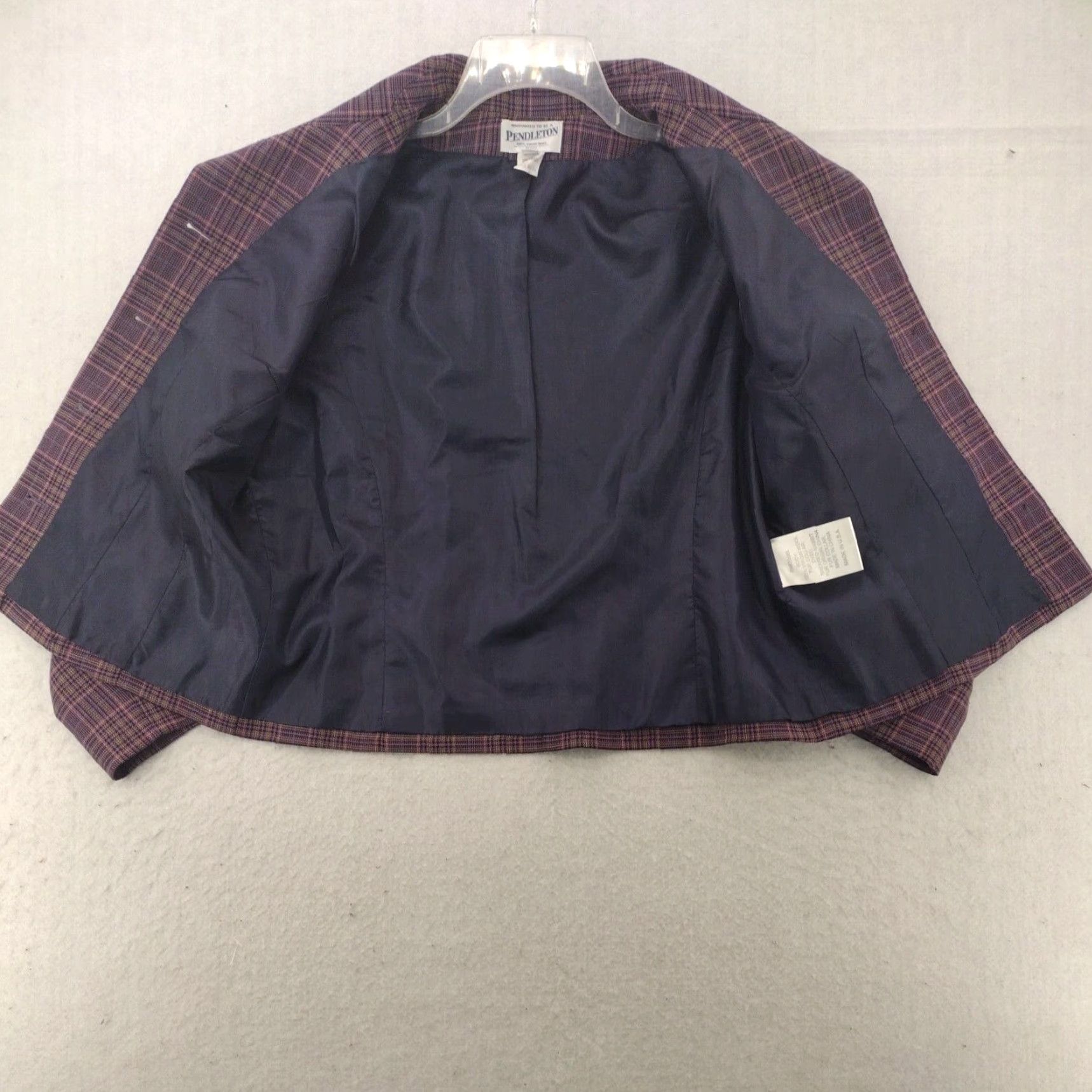 Pendleton Pendleton Coat Women's Petites 12 Black Wool Sport Regular Fit Size XL / US 12-14 / IT 48-50 - 6 Thumbnail