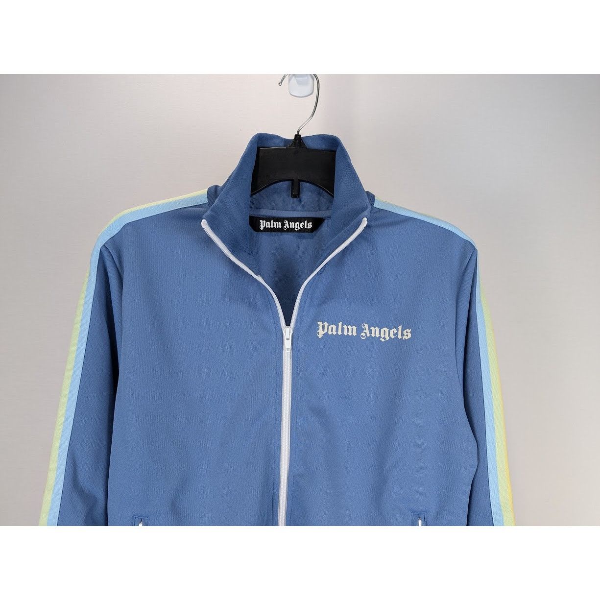 Palm Angels o1rshd1 Rainbow Classic Track Jacket in Blue White Size US M / EU 48-50 / 2 - 6 Thumbnail