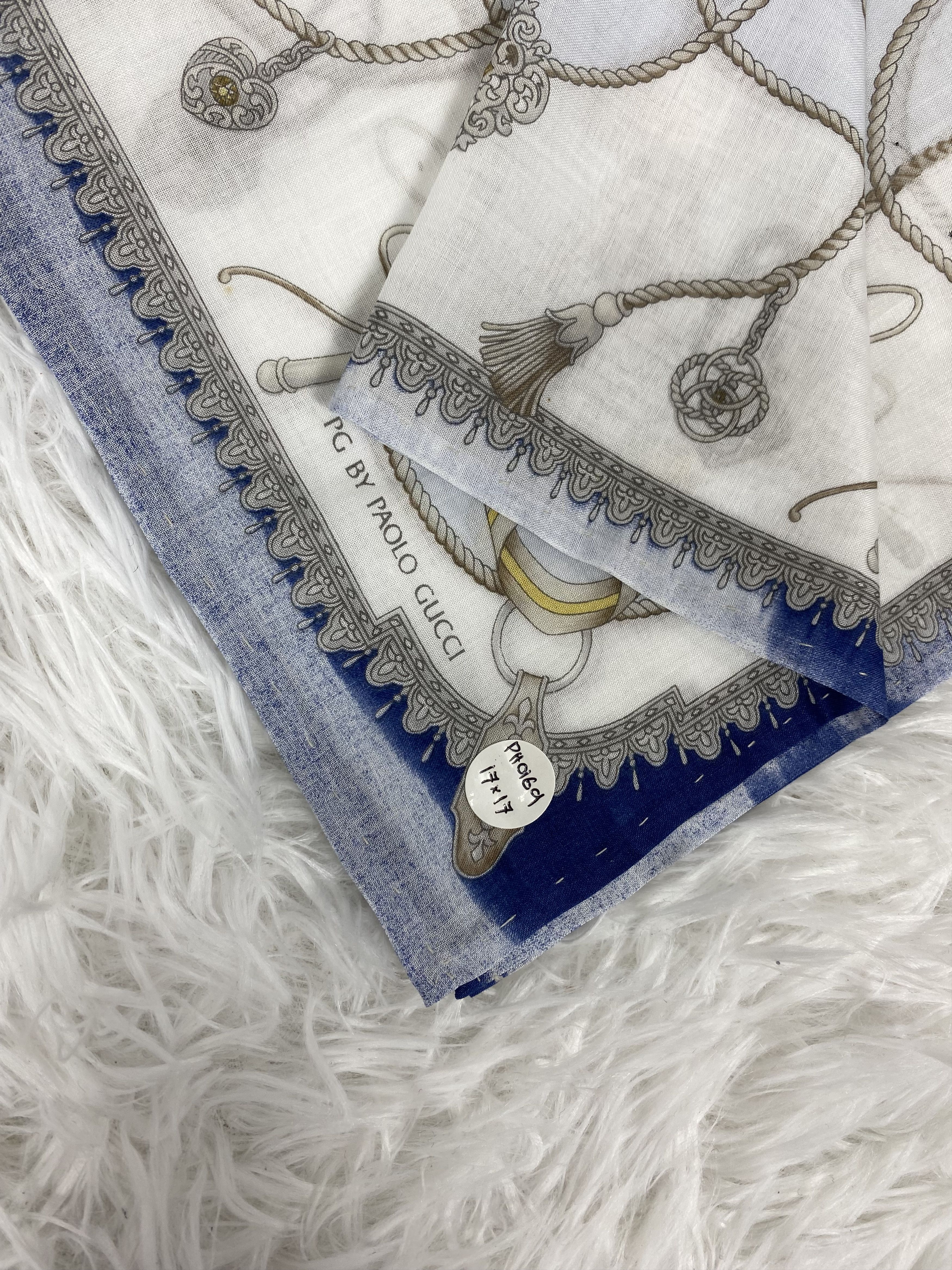 Paolo Gucci × Vintage Vintage Paolo Gucci Handkerchief Neckerchief PH0169 Size ONE SIZE - 2 Thumbnail