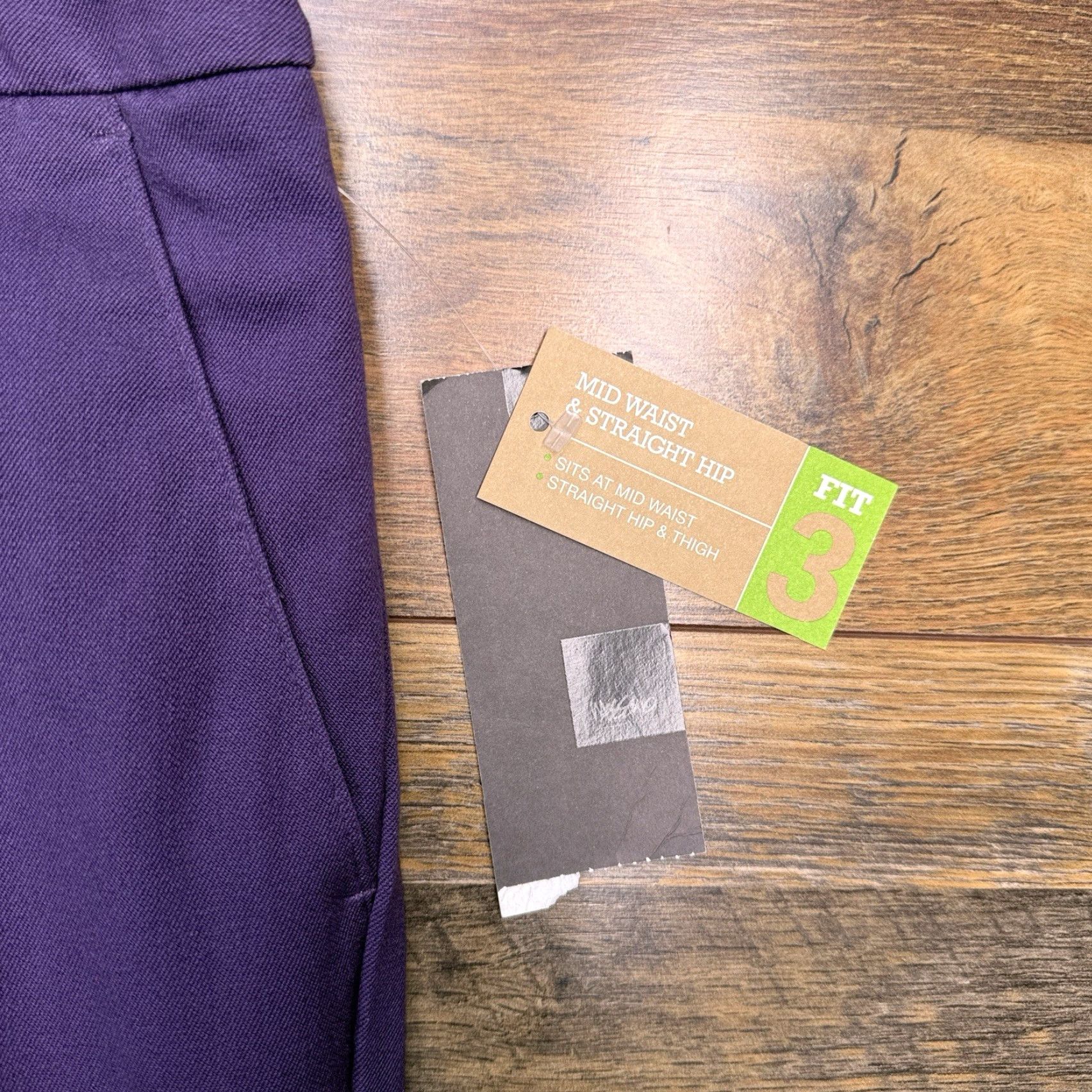 Mossimo Mossimo Ankle Pants Womens 10 Purple Mid Waist Straight Leg New Size 32" / US 10 / IT 46 - 6 Thumbnail