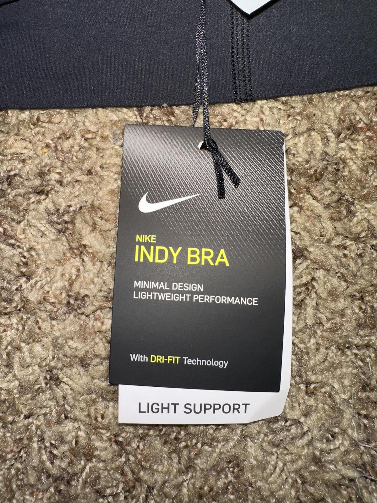 Nike Nike Women’s Yoga Layered Indy Light Support Sports Bra Size ONE SIZE - 10 Thumbnail