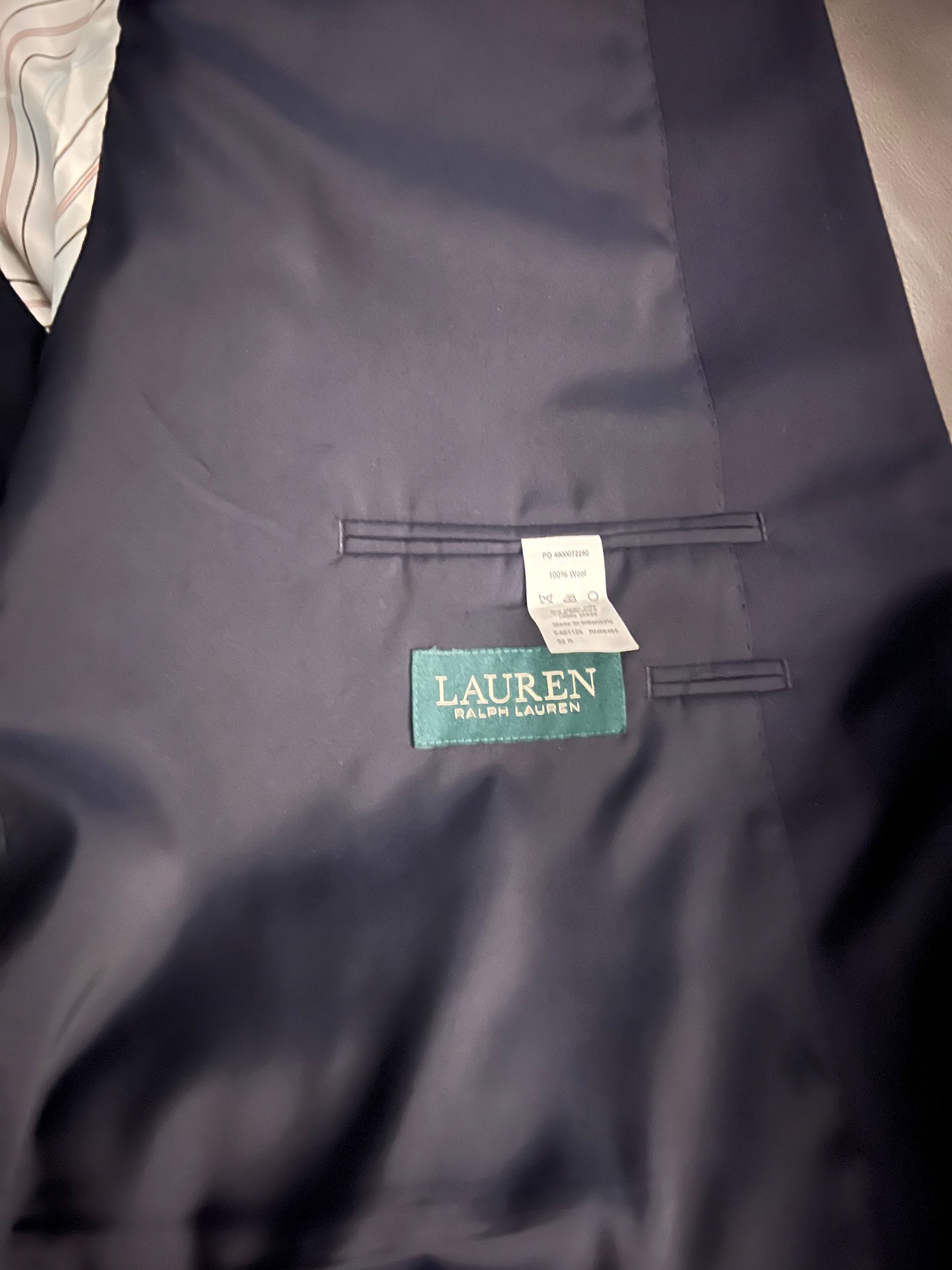 Ralph Lauren Navy Blue Ralph Lauren Suit Jacket Size 48R - 8 Thumbnail