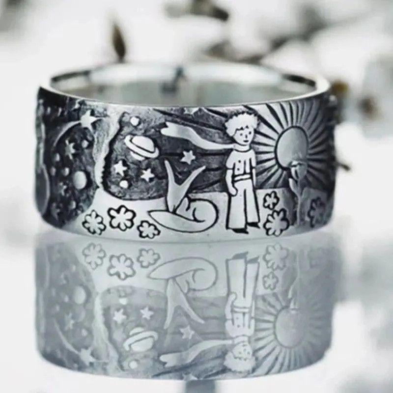 Jewelry x Vintage Ring Men Women Ring in Silver