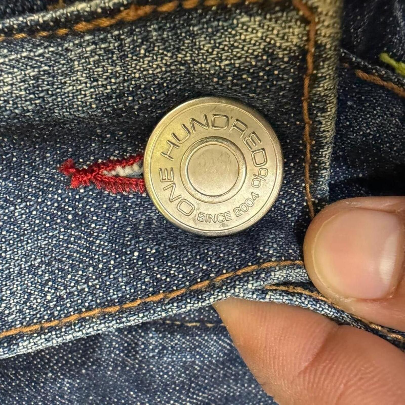 True Religion One Hundred Percent Denim blue jeans unique design Size US 31 - 8 Thumbnail