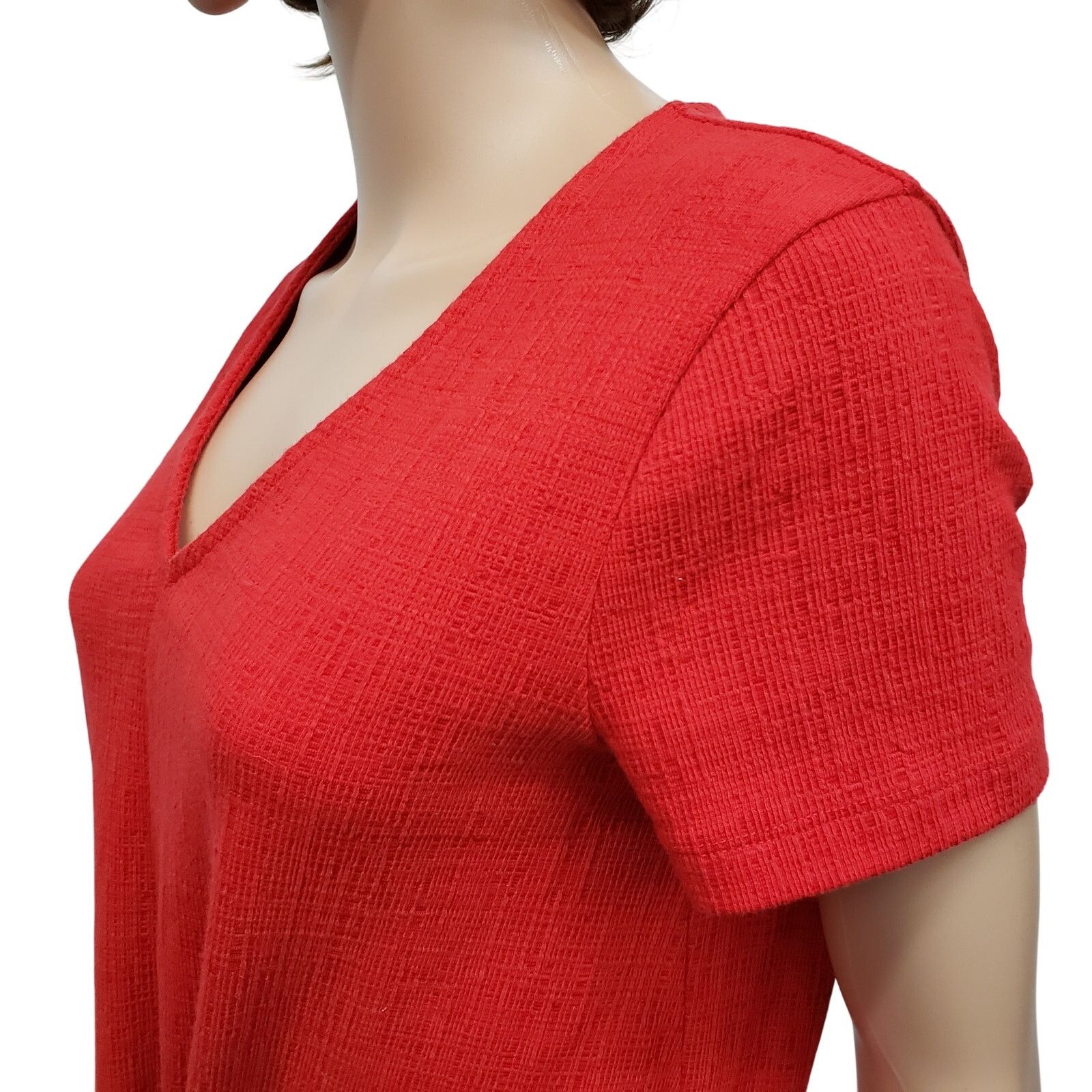 J.Crew J. Crew Tie front Textured V-neck Tee Top S Short Sleeve Size S / US 4 / IT 40 - 9 Thumbnail