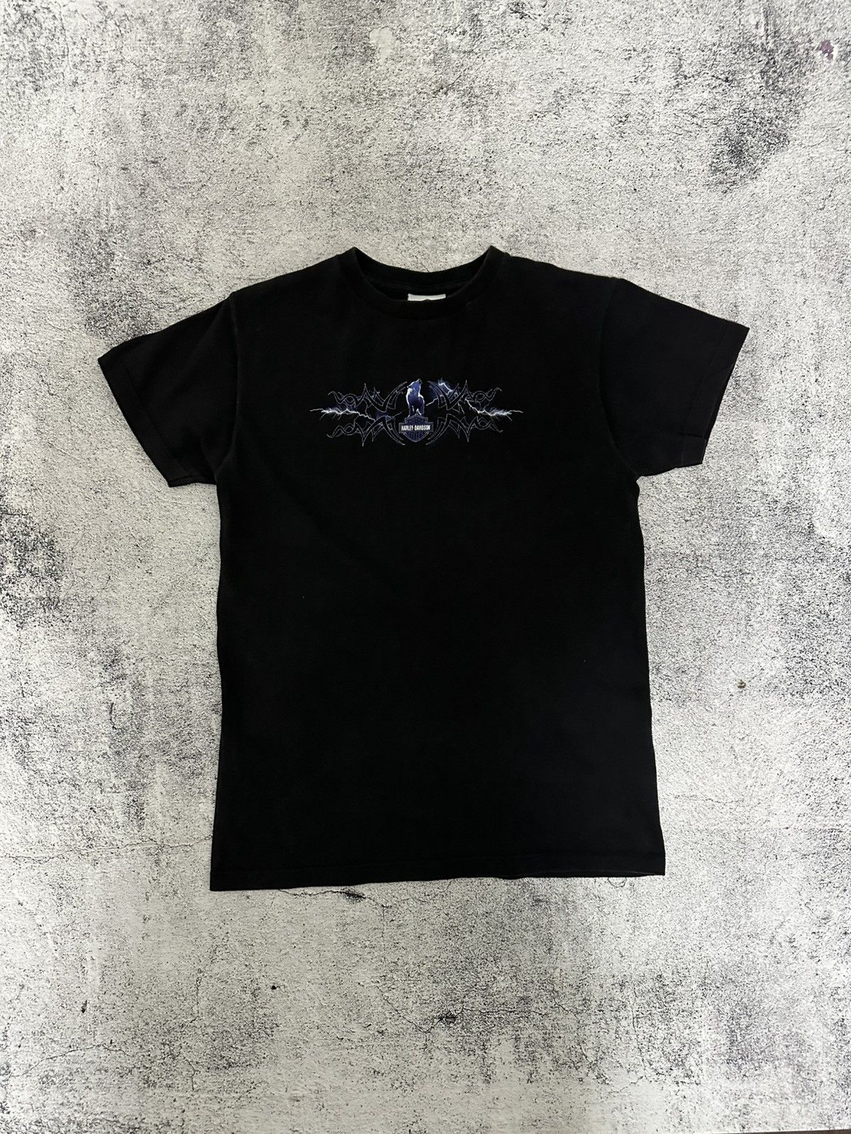 Harley Davidson Vintage Harley Davidon Lighting Wolf T-shirt Print Logo Size US S / EU 44-46 / 1 - 1 Thumbnail