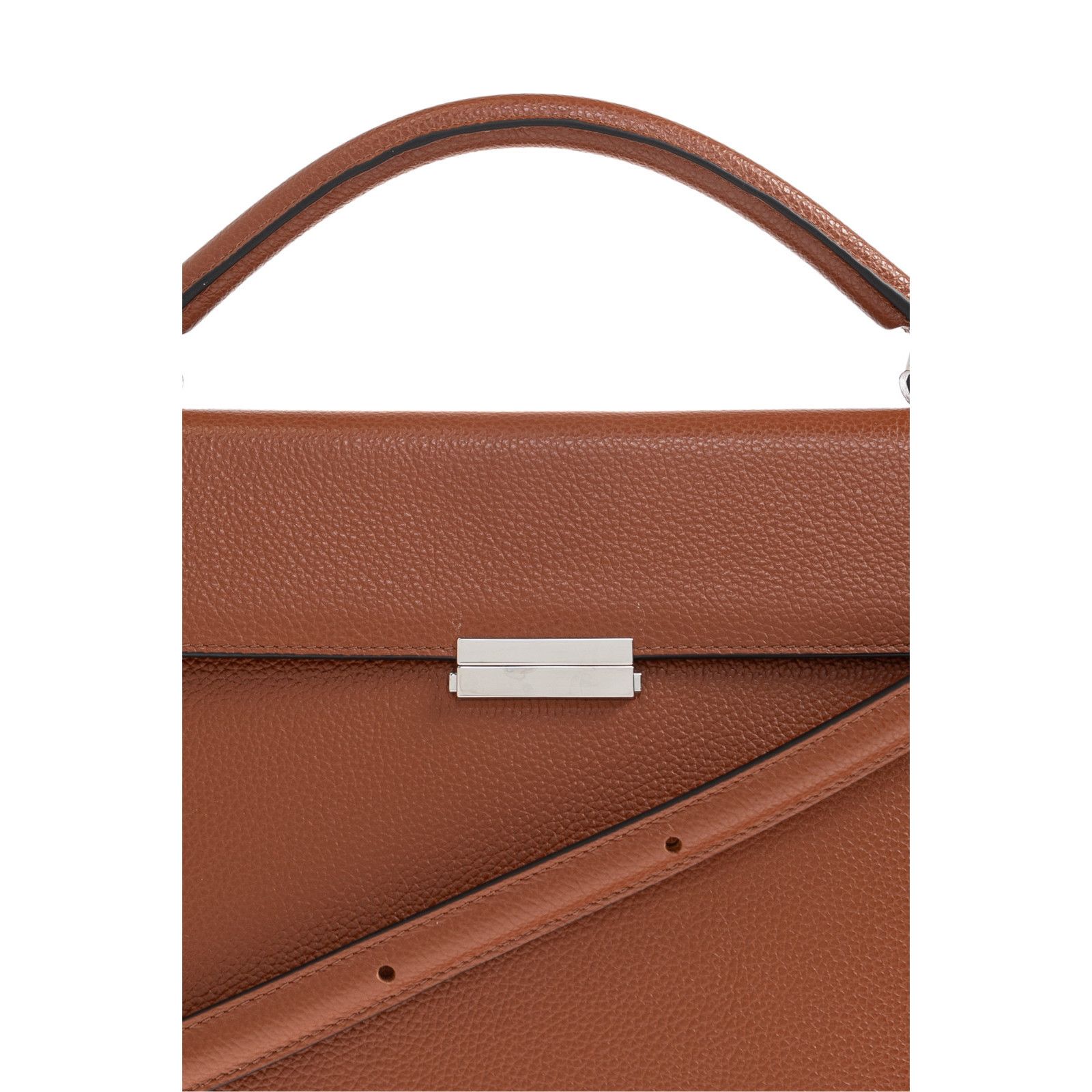 Toteme TOTEME Box Brown Leather Top Handle Bag New And Authentic Size ONE SIZE - 5 Thumbnail