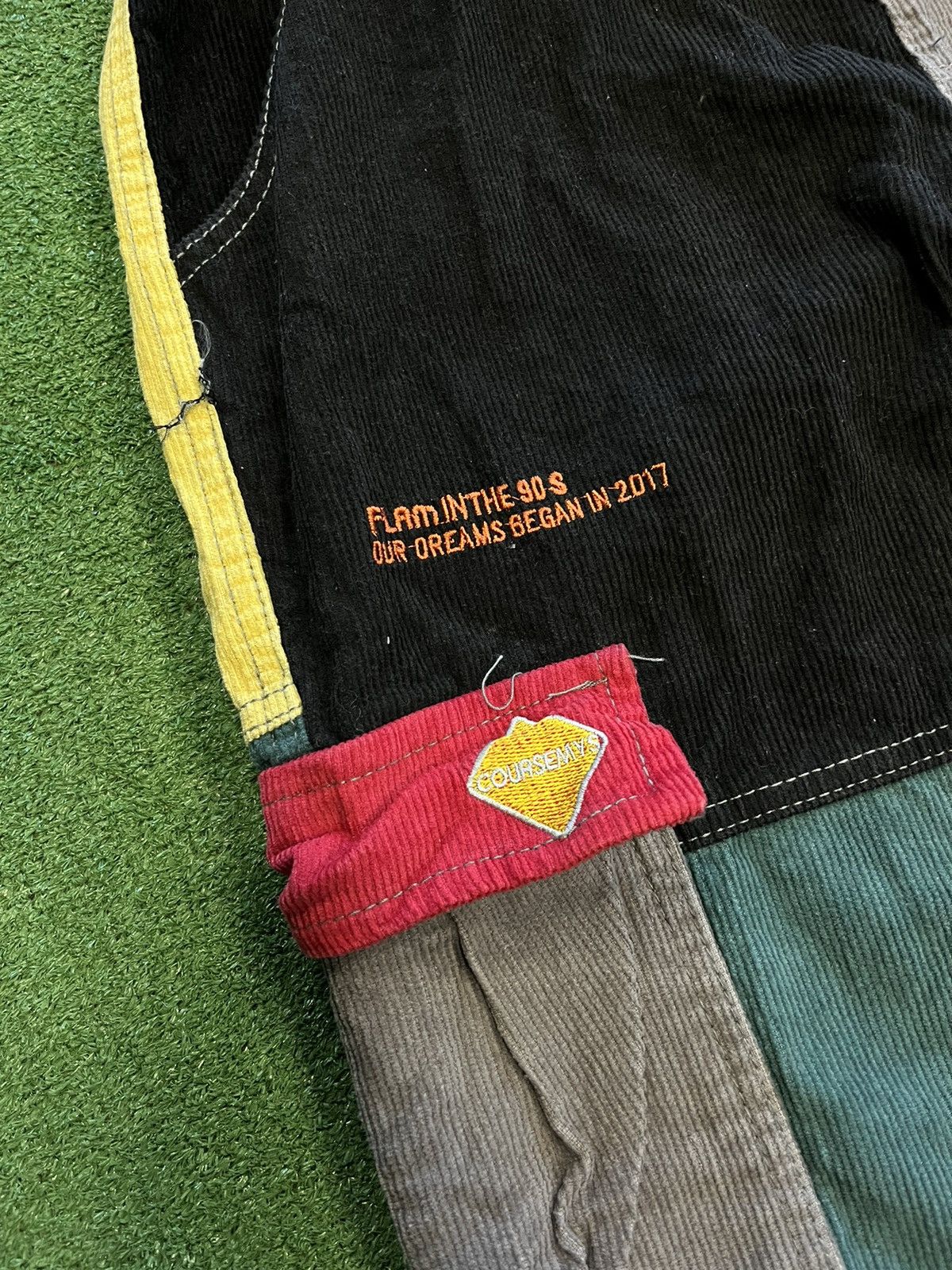 Shein × Vintage Vintage Y2K Courdoroy Cargo Pants Stussy style Patchwork Size US 30 / EU 46 - 5 Thumbnail