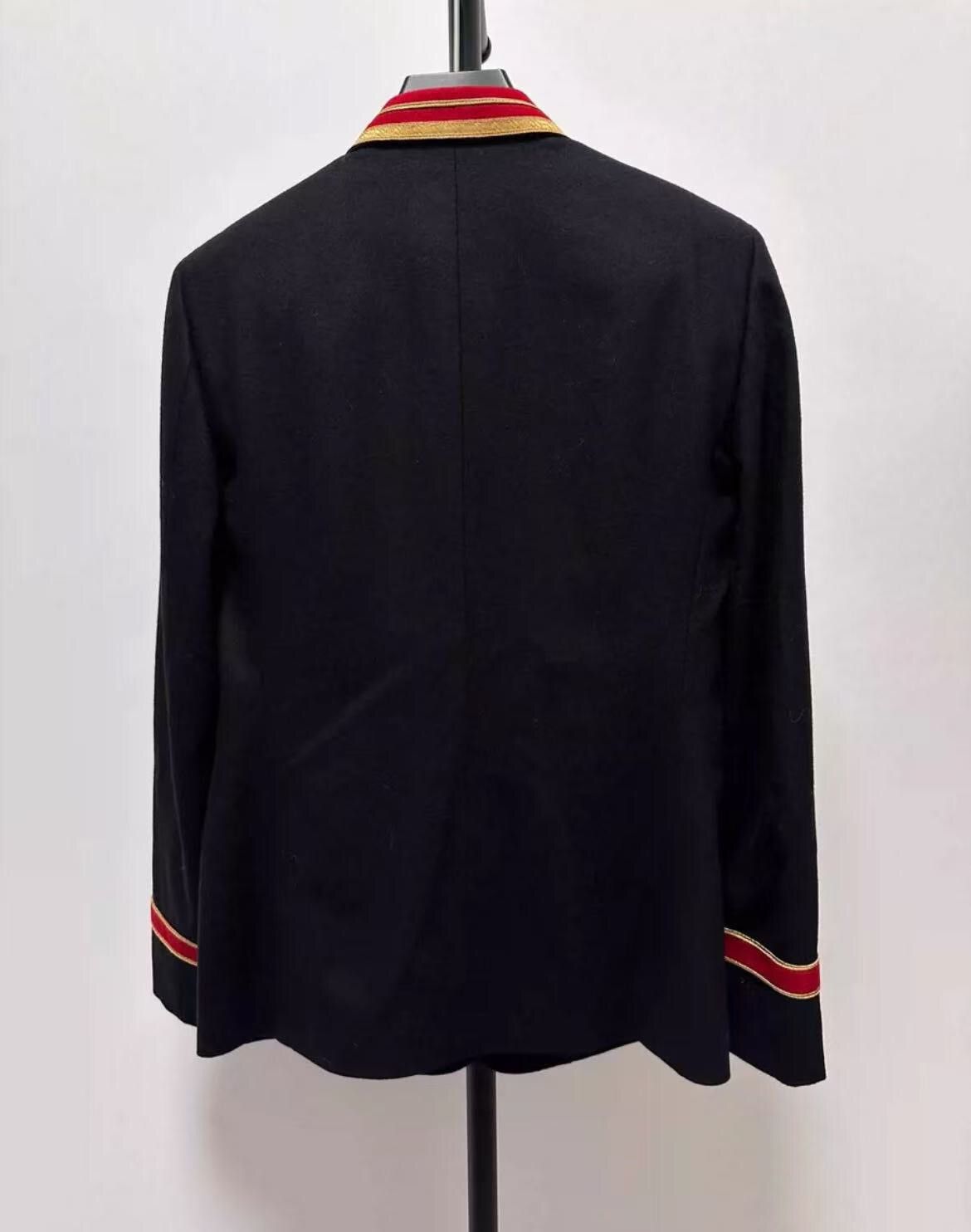 Saint Laurent Paris × Yves Saint Laurent Saint Laurent slp 16fw catwalk gold button palace suit Size 48R - 2 Thumbnail