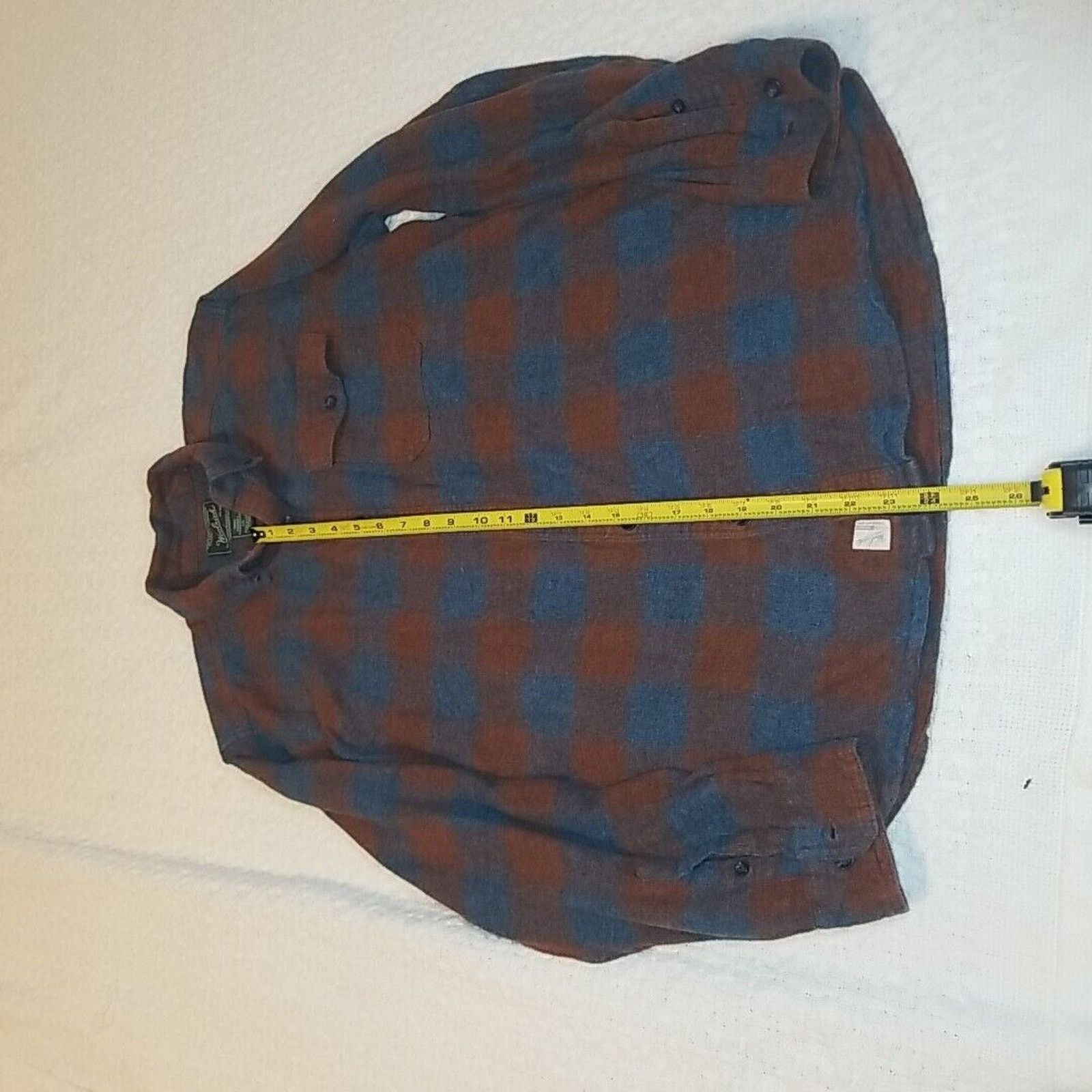 Woolrich Woolen Mills Woolrich Red Blue Plaid Long Sleeve Buttonup Shirt Sz L Size US L / EU 52-54 / 3 - 6 Thumbnail