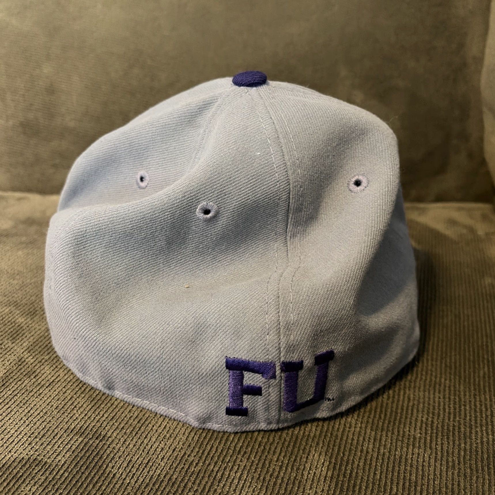 New Era Furman Paladins New Era 5950 Fitted Hat Size 7 1/2 Mens Baseball Cap Gray Size ONE SIZE - 4 Thumbnail