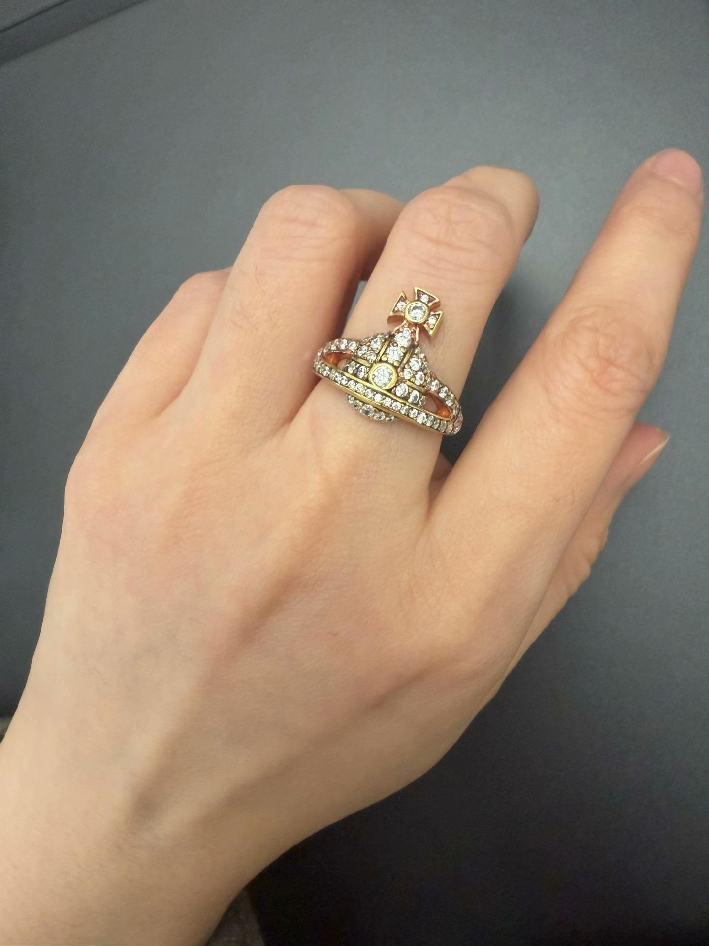 Vivienne Westwood Vivienne Westwood Saturn Ring Size ONE SIZE - 1 Thumbnail