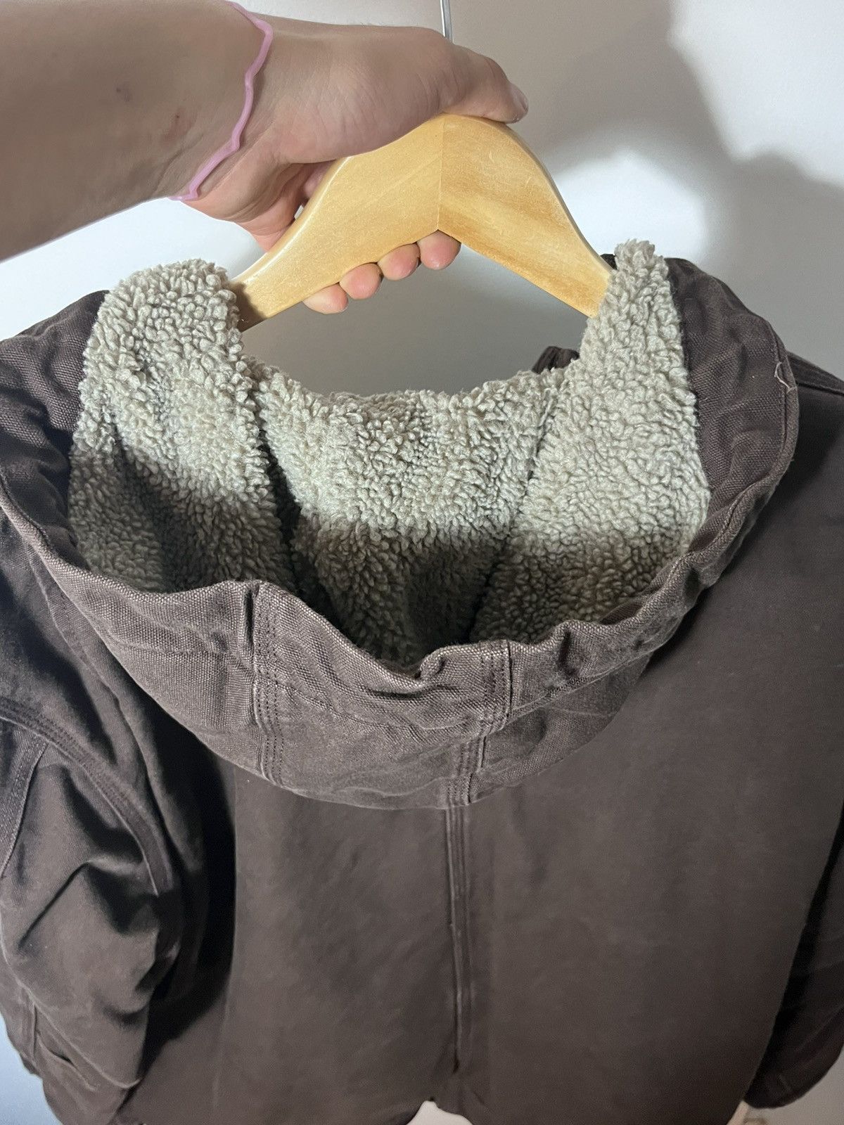 Carhartt × Carhartt Wip × Vintage Carhartt Sherpa Hoodie Size US XL / EU 56 / 4 - 3 Thumbnail