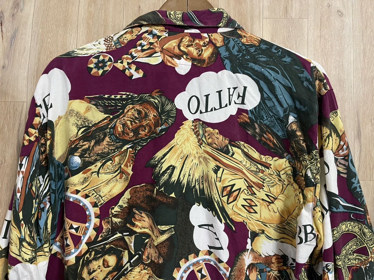 Moschino Vintage Moschino Hawaiian Shirt M Rayon Native Indian Rare Size US M / EU 48-50 / 2 - 10 Thumbnail