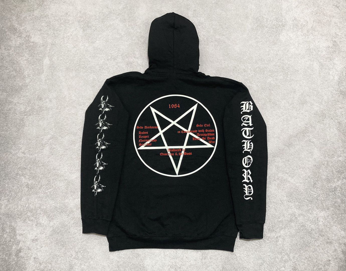 Band Tees Hoodie Bathory - 1984 - black metal Size US M / EU 48-50 / 2 - 6 Thumbnail