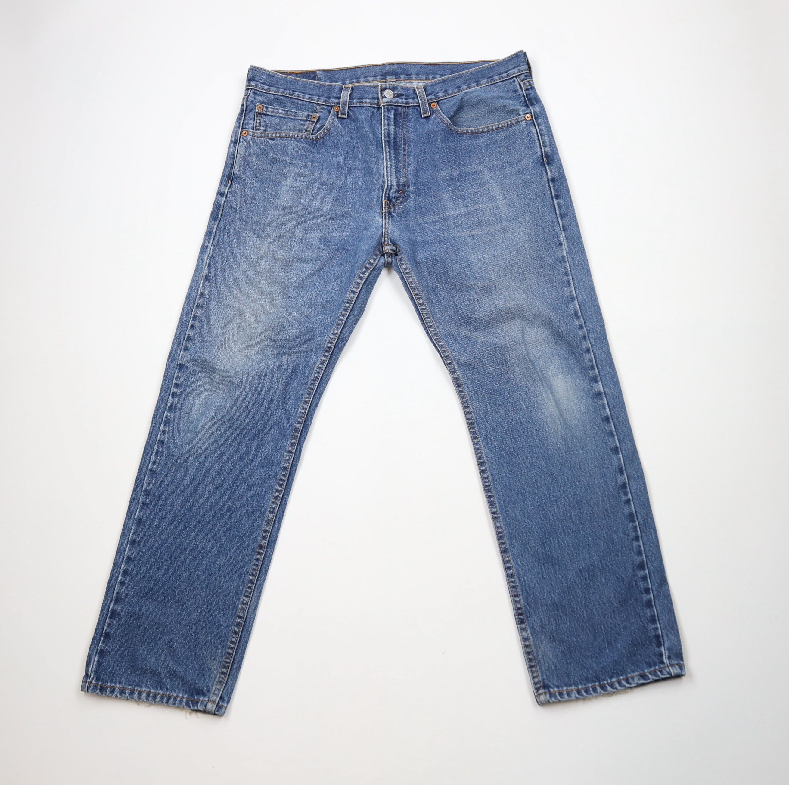 Levi's × Vintage Vintage Y2K Levis 505 Regular Fit Denim Jeans Blue Cotton Size US 36 / EU 52 - 1 Thumbnail