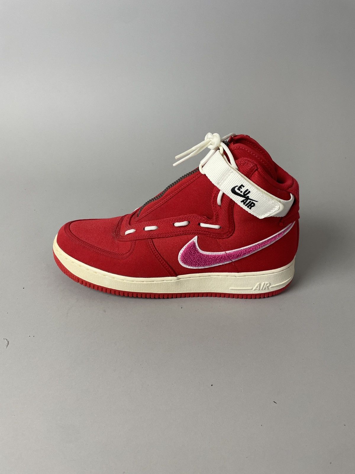 Emotionally Unavailable Red hi top air force 1 sneakers exclusive Size US 11 / EU 44 - 10 Thumbnail