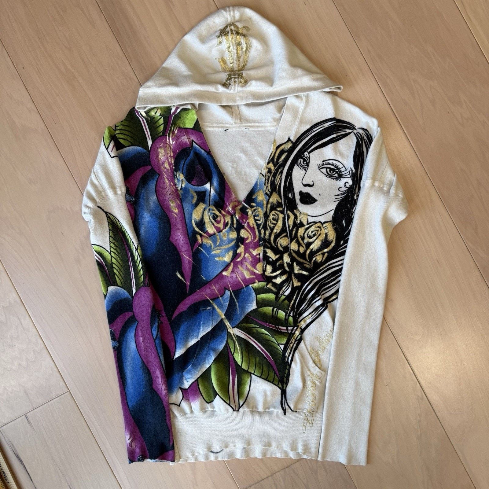 Ed Hardy Vintage Ed Hardy By Christian Audigier Pullover Women's M Size M / US 6-8 / IT 42-44 - 2 Thumbnail