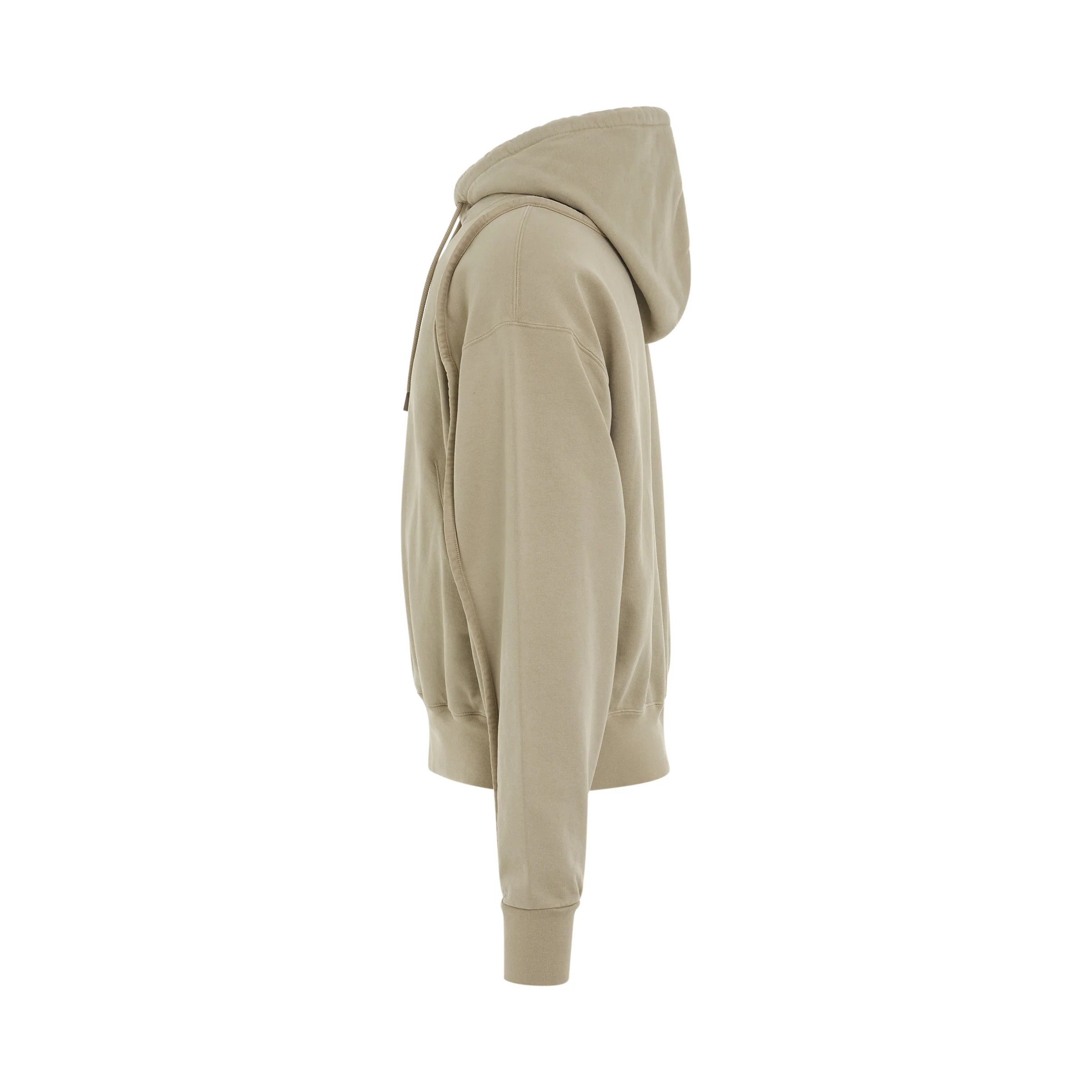 Jacquemus o1mris0824 Clay Logo Hoodie in Beige Size US M / EU 48-50 / 2 - 3 Thumbnail