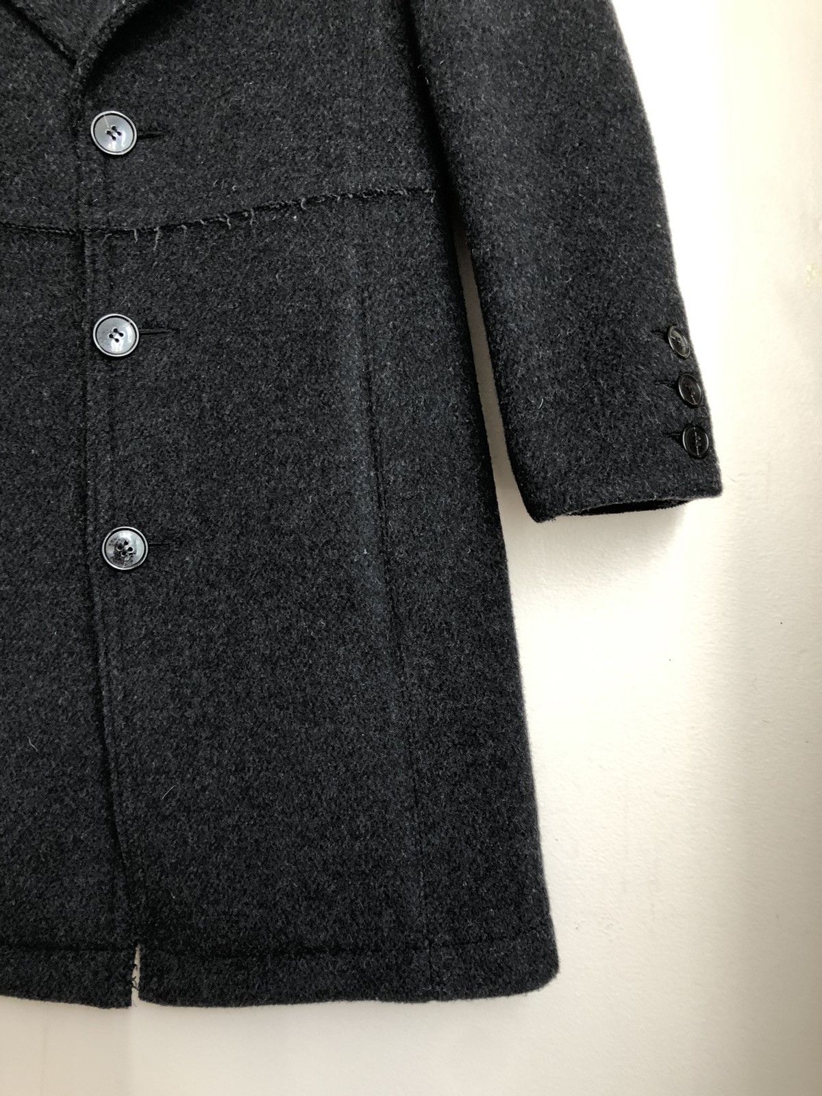 CABANE de ZUCCa × Issey Miyake × Zucca Zucca Vintage Distressed Raw Hem Coat Size S / US 4 / IT 40 - 13 Thumbnail
