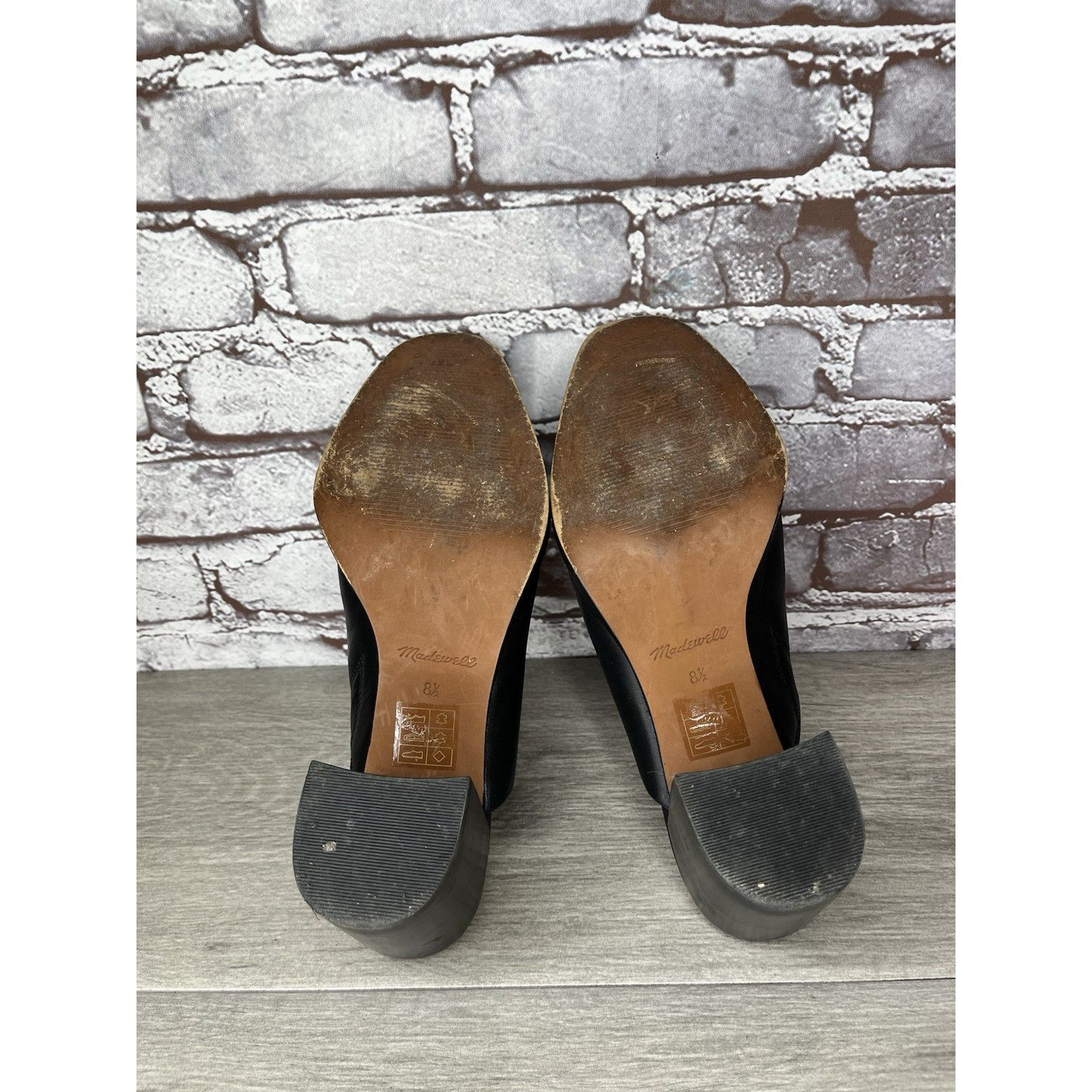 Madewell Madewell Black Leather THE HARPER Mules Slip On Clogs Heels Size US 8.5 / IT 38.5 - 20 Thumbnail