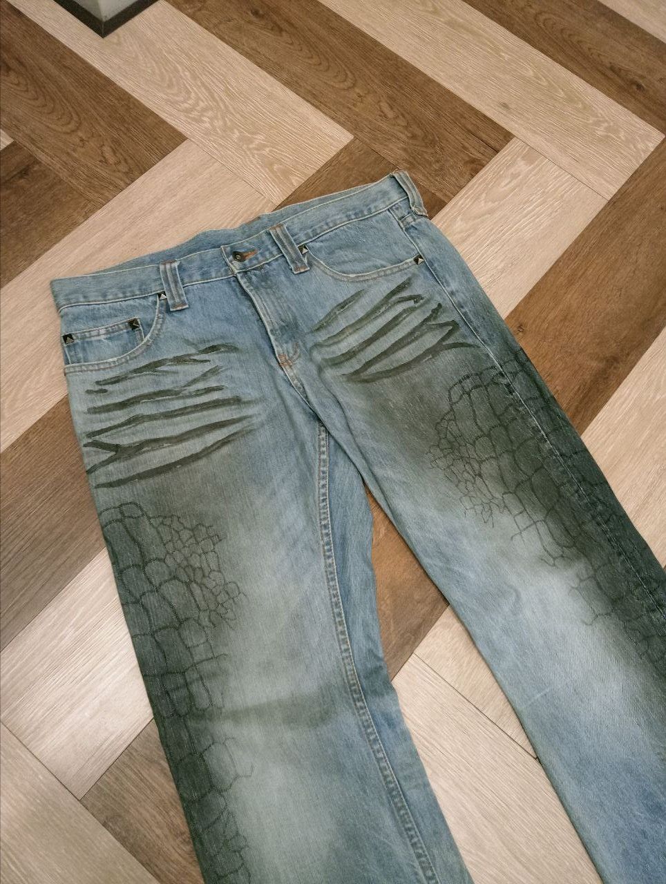 semanticdesign VINTAGE SEMANTIC DESIGN FLARE JEANS Size US 36 / EU 52 - 4 Thumbnail