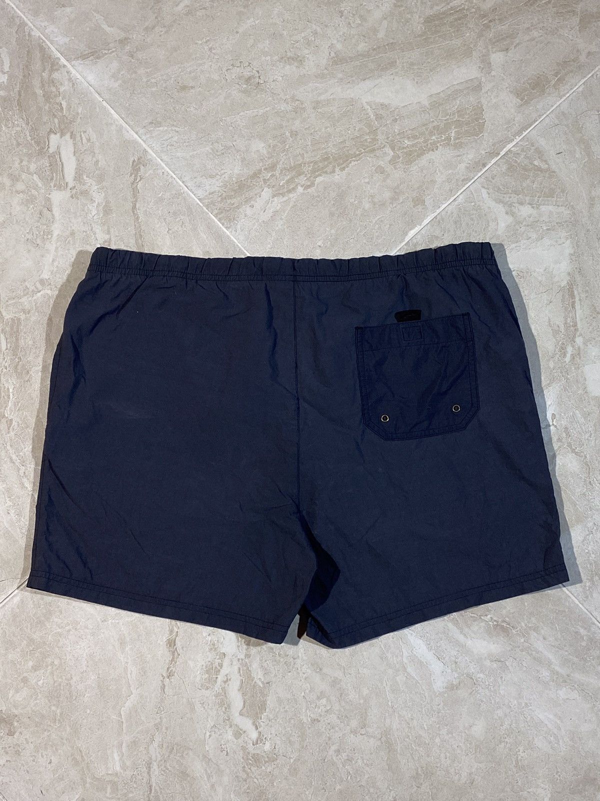 Nike 🔥 Y2K NIKE SWOOSH SWIM SHORTS NYLON SUMMER VIBES GREY Size US 32 / EU 48 - 4 Thumbnail