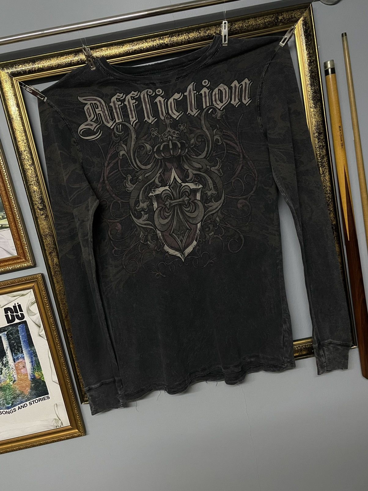 Affliction Vintage 1990s Designer Affliction Life Fast Die Young Skull Size US M / EU 48-50 / 2 - 6 Thumbnail